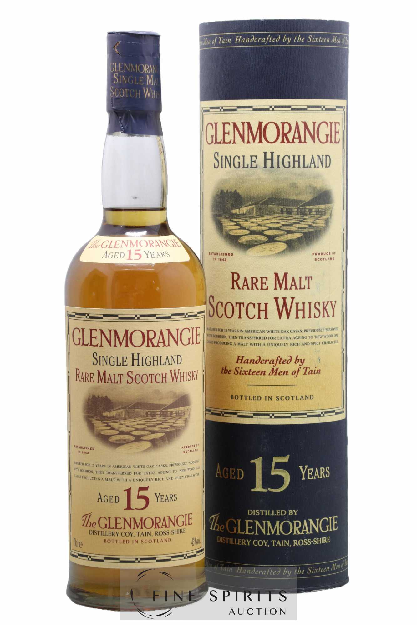 Glenmorangie 15 years Of. Single Highland Rare Malt