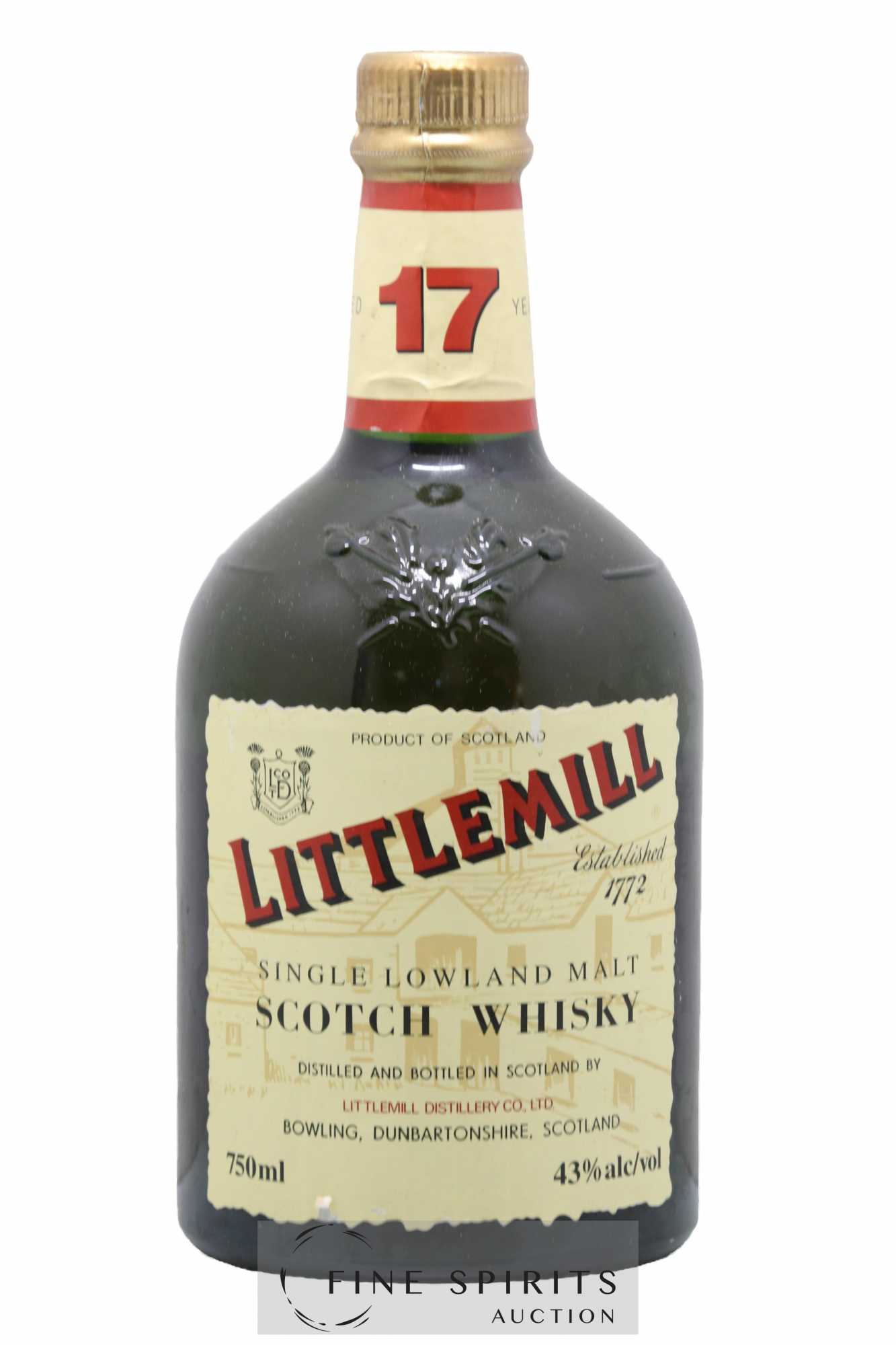 Littlemill 17 years Of. (75cl.)