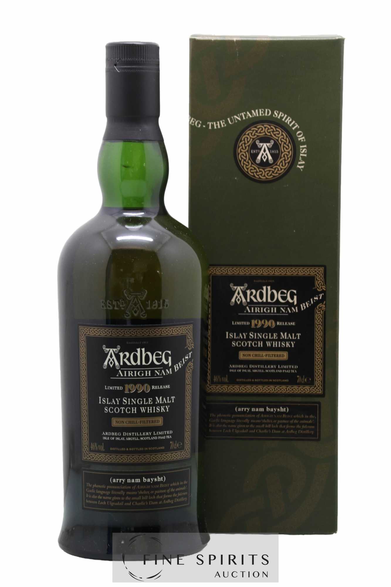 Buy Ardbeg 1990 Of. Airigh Nam Beist Non Chill-Filtered - bottled