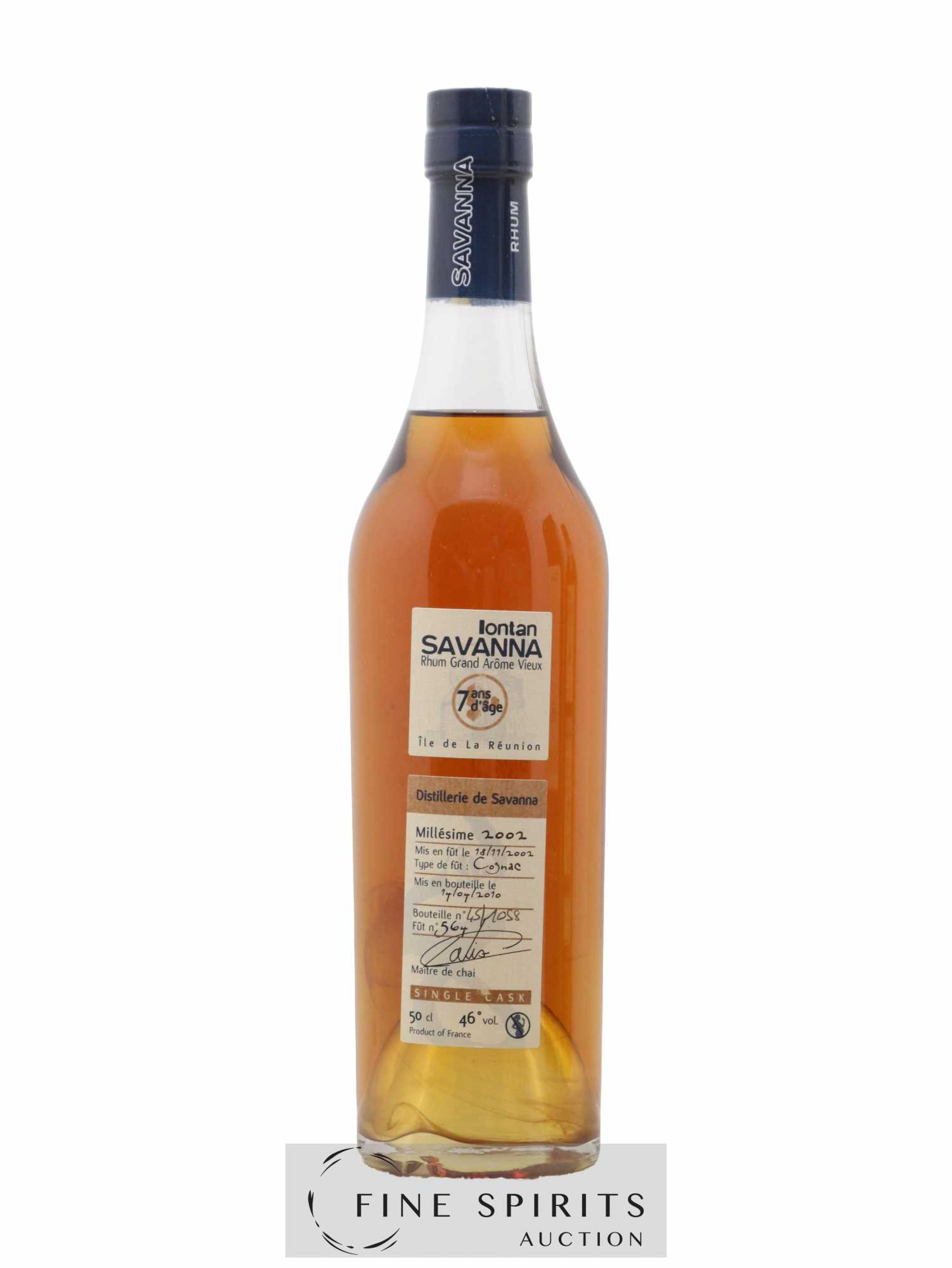 Savanna 7 years 2002 Of. Iontan Fût n°564 - One of 1058 - bottled 2010