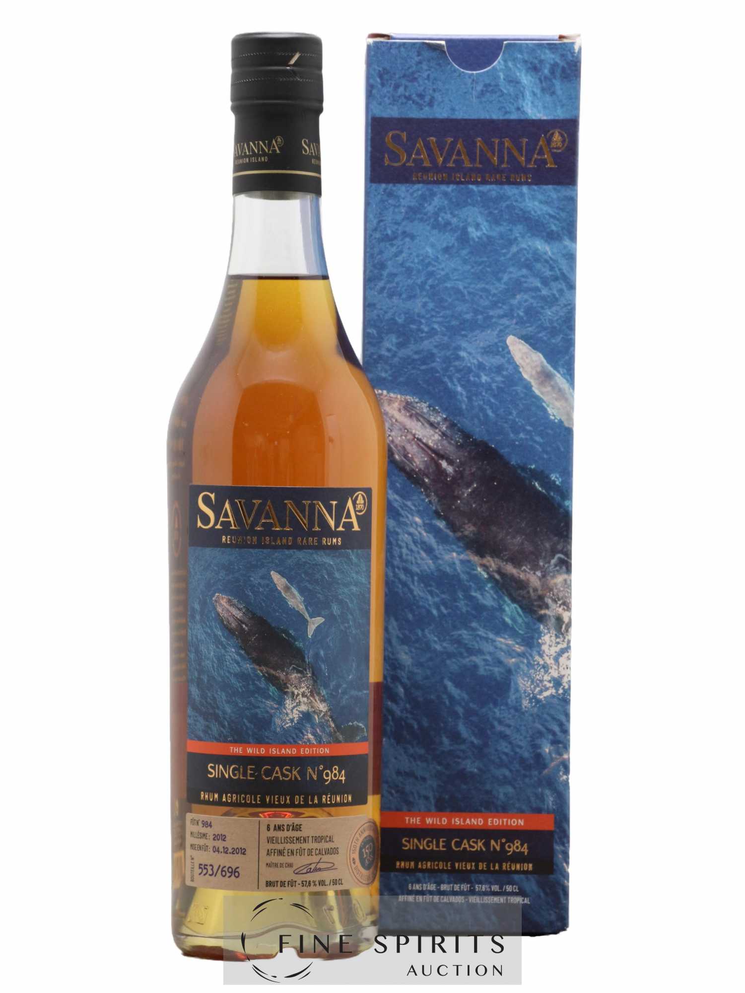 Savanna 6 years 2012 Of. The Wild Island Edition Cask n°984 - One of 696 (50cl.)