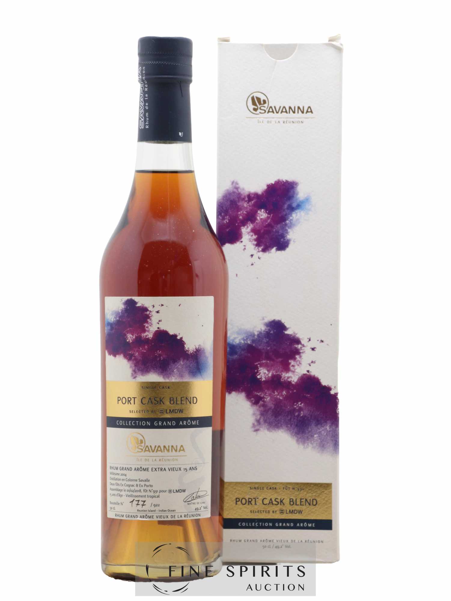 Savanna 15 years 2004 Of. Port Cask Blend Single Cask n°931 - One of 922 LMDW Grand Arôme