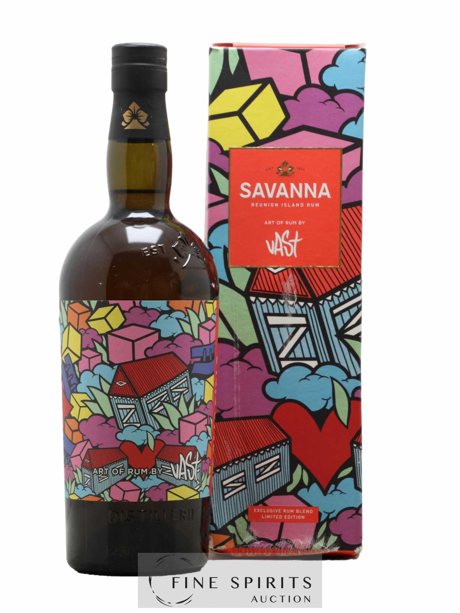 Savanna 2015 Of. Art of Rum by VAST One of 2400 - bottled 2023 Limited Release