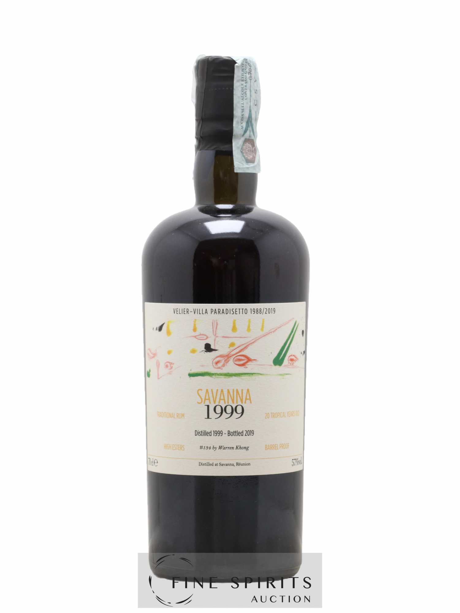 Savanna 20 years 1999 Velier Villa Paradisetto bottled 2019