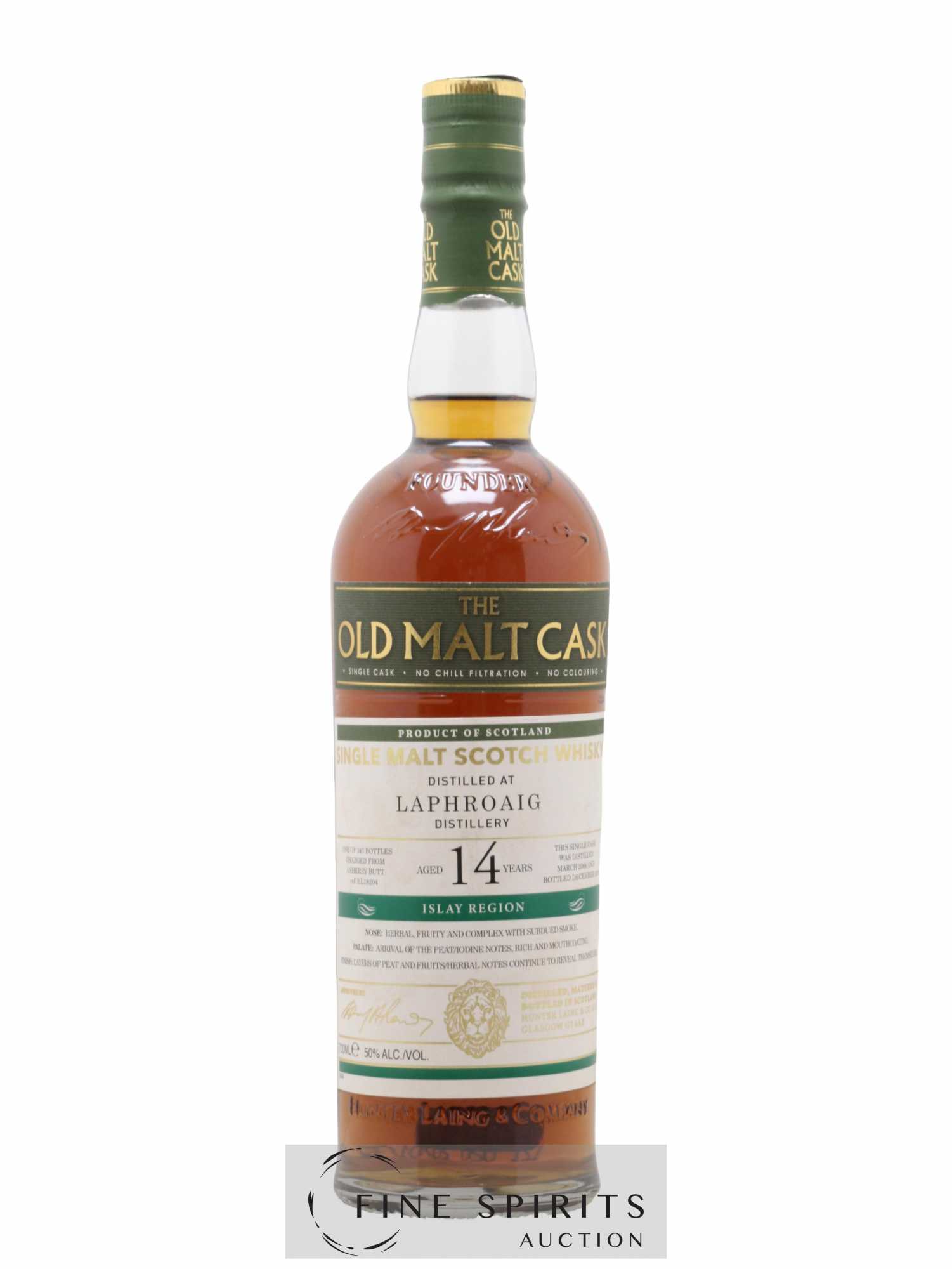Laphroaig 14 years 2006 Hunter Laing Butt ref HL18204 - One of 347 - bottled 2020 The Old Malt Cask