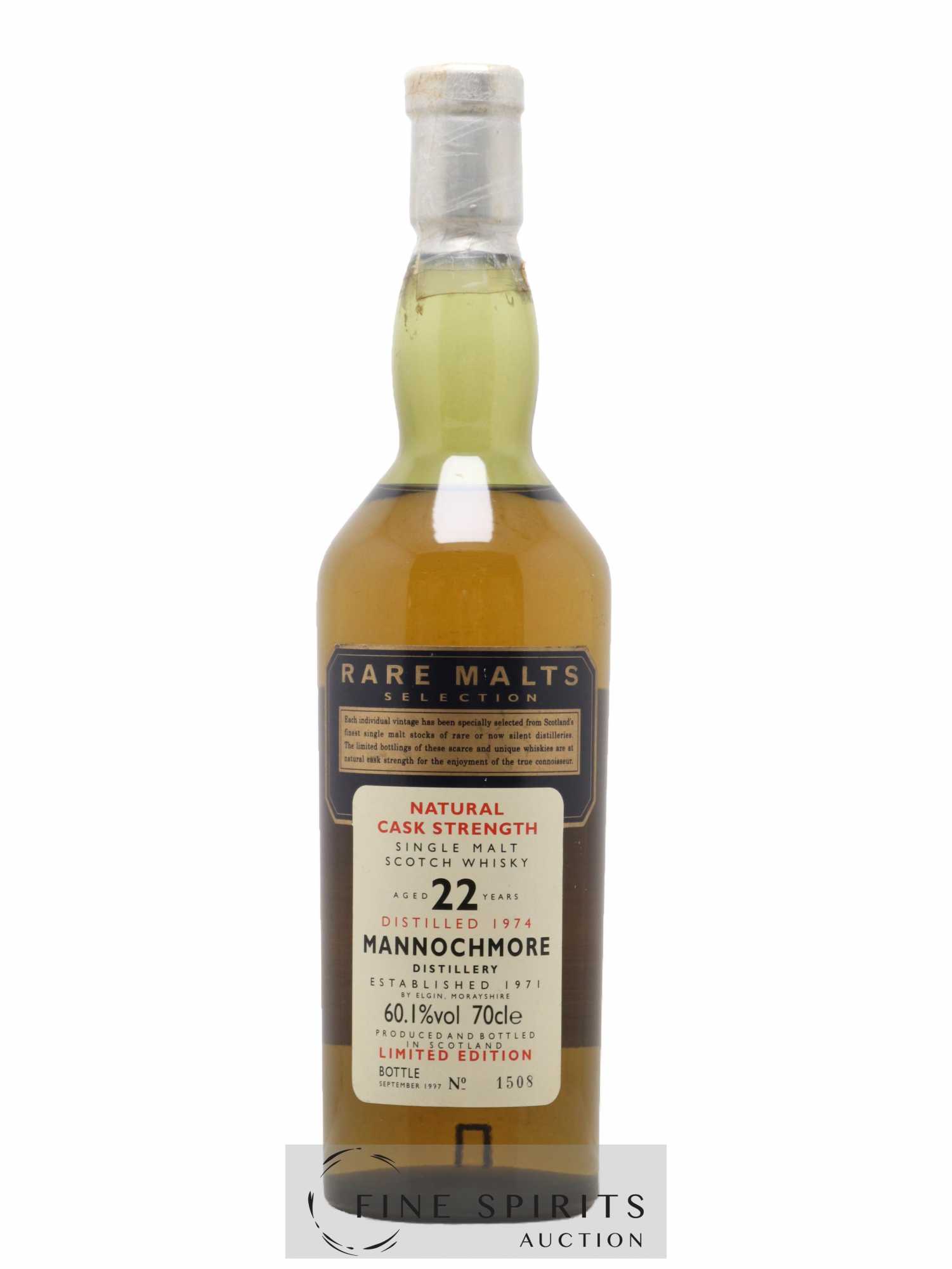 Mannochmore 22 years 1974 Of. Rare Malts Selection Natural Cask Strengh - bottled 1997 Limited Edition