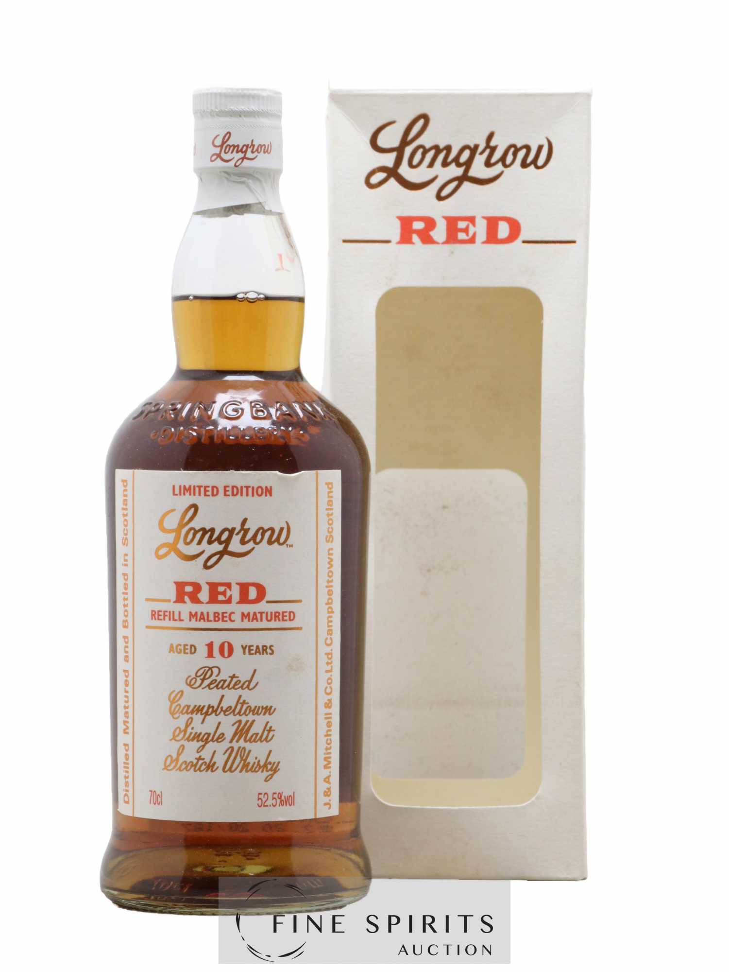 Longrow 10 years Of. Red Peated - Refill Malbec Matured Limited Edition