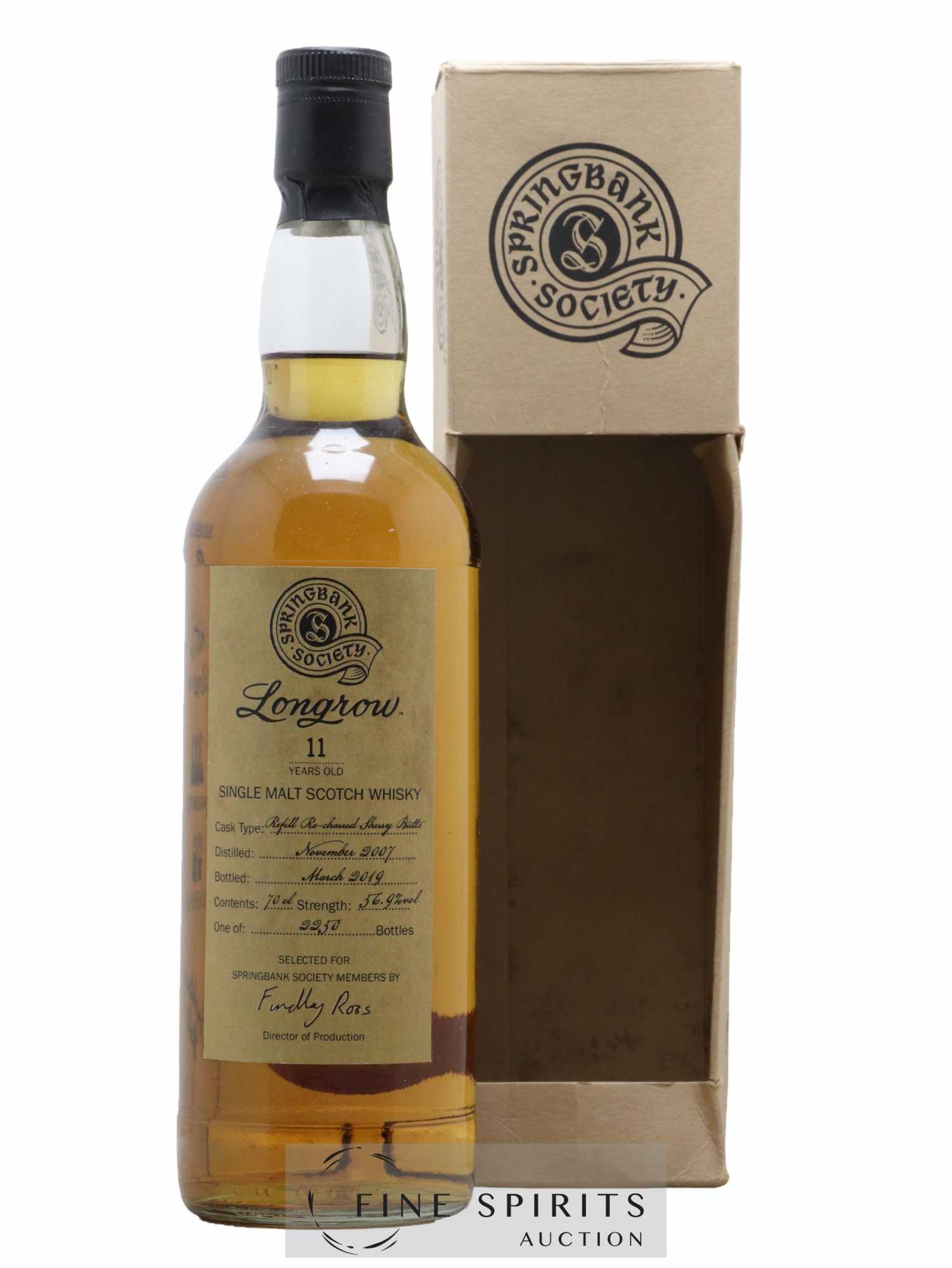 Longrow 11 years 2007 Of. One of 2250 - bottled 2019 Springbank Society