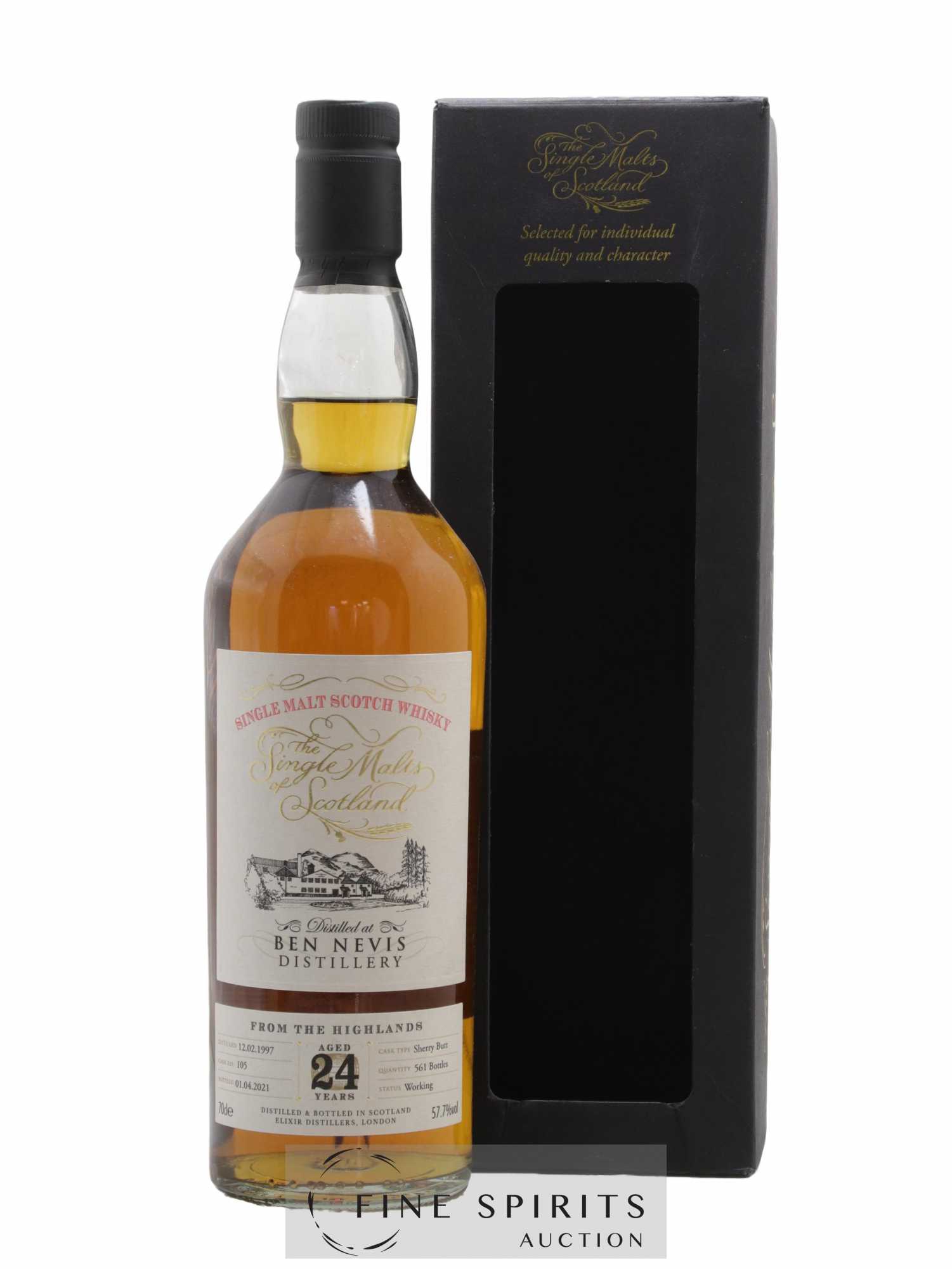 Ben Nevis 24 years 1997 Elixir Distillers Sherry Butt Cask n°105 - One of 561 - bottled 2021 The Single Malts of Scotland