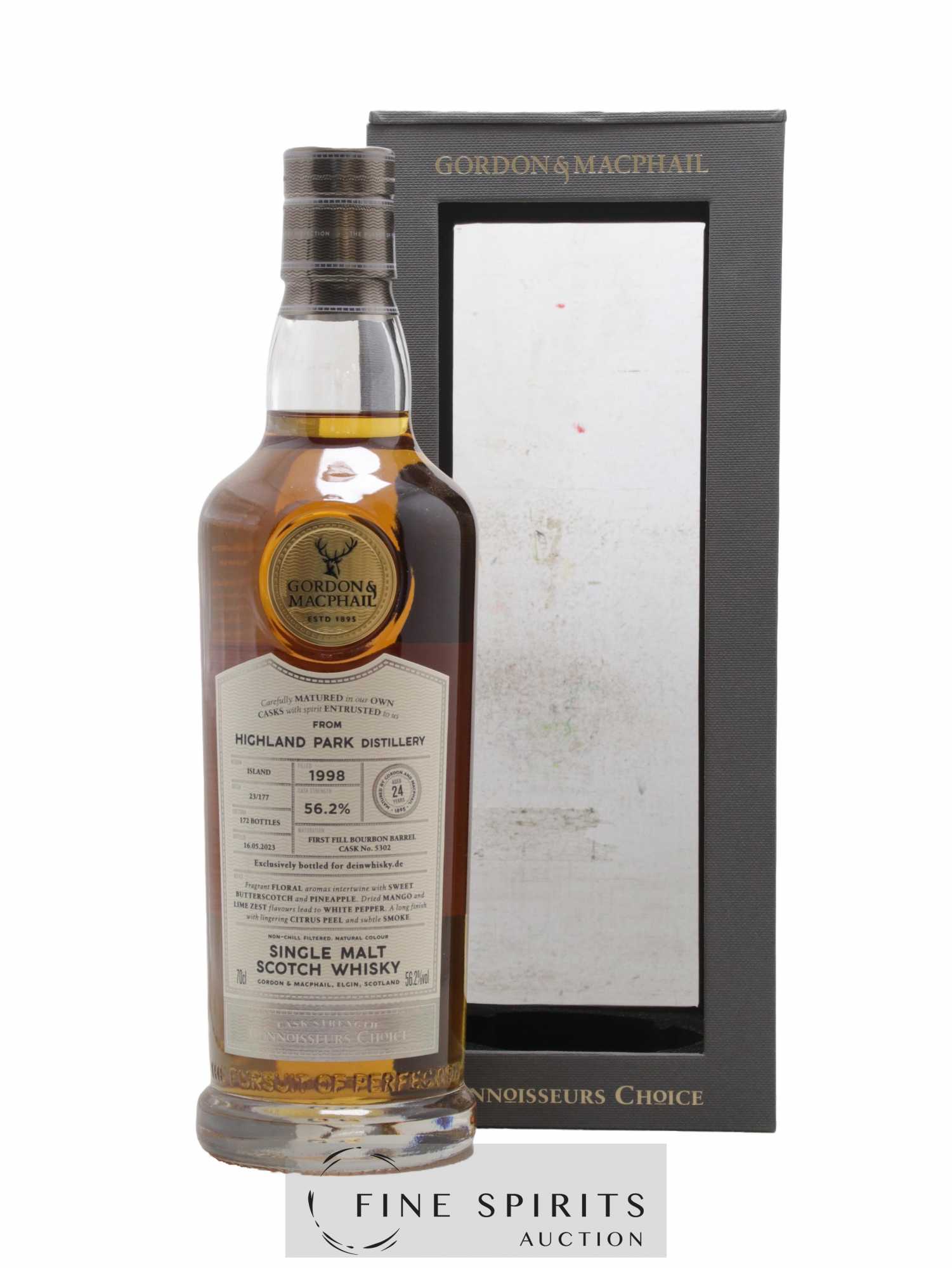Highland Park 24 years 1998 Gordon & MacPhail Cask n°5302 - One of 172 - bottled 2023 Connoisseurs Choice
