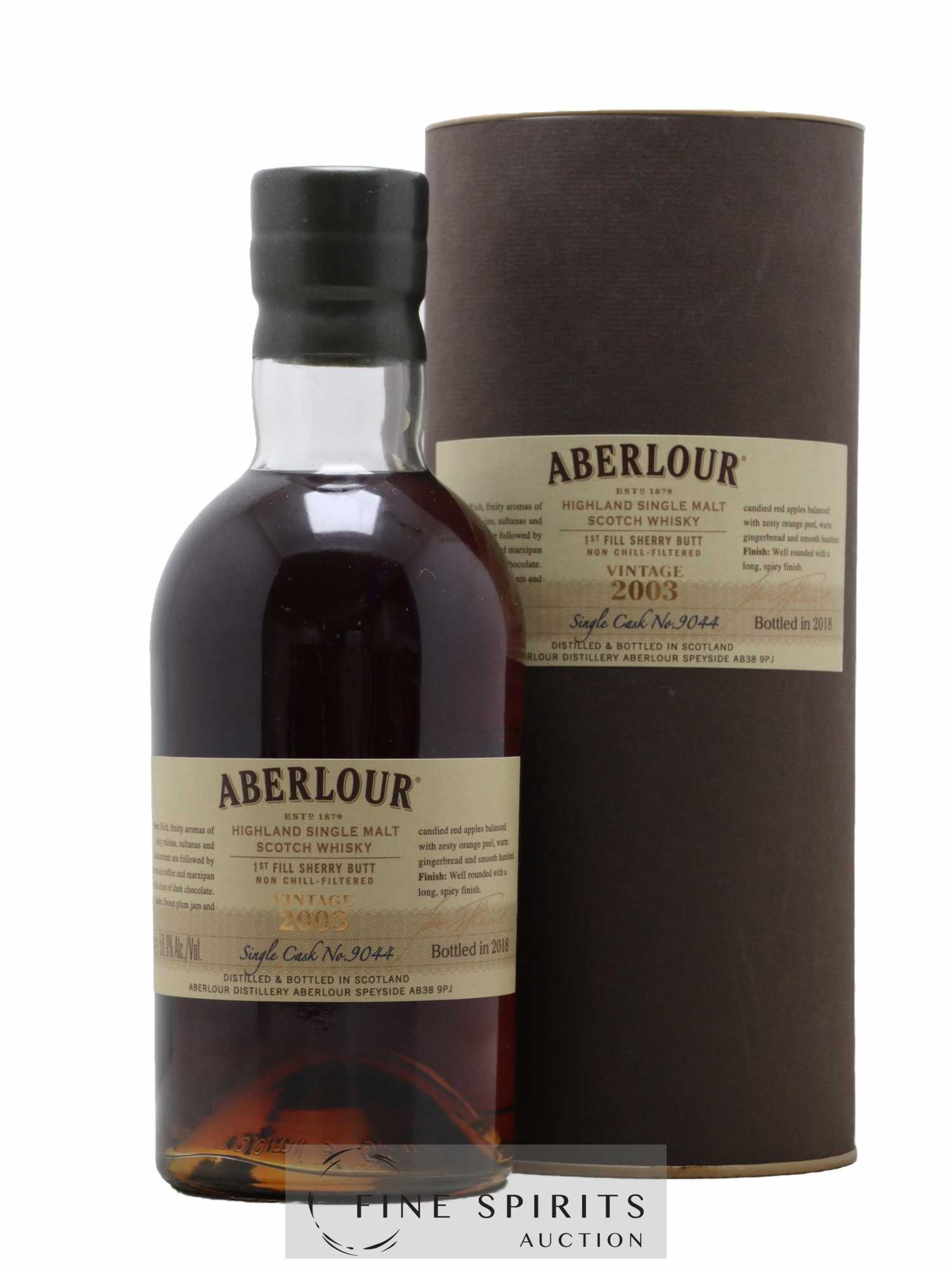 Aberlour 2003 Of. Single Cask n°9044 - bottled 2018