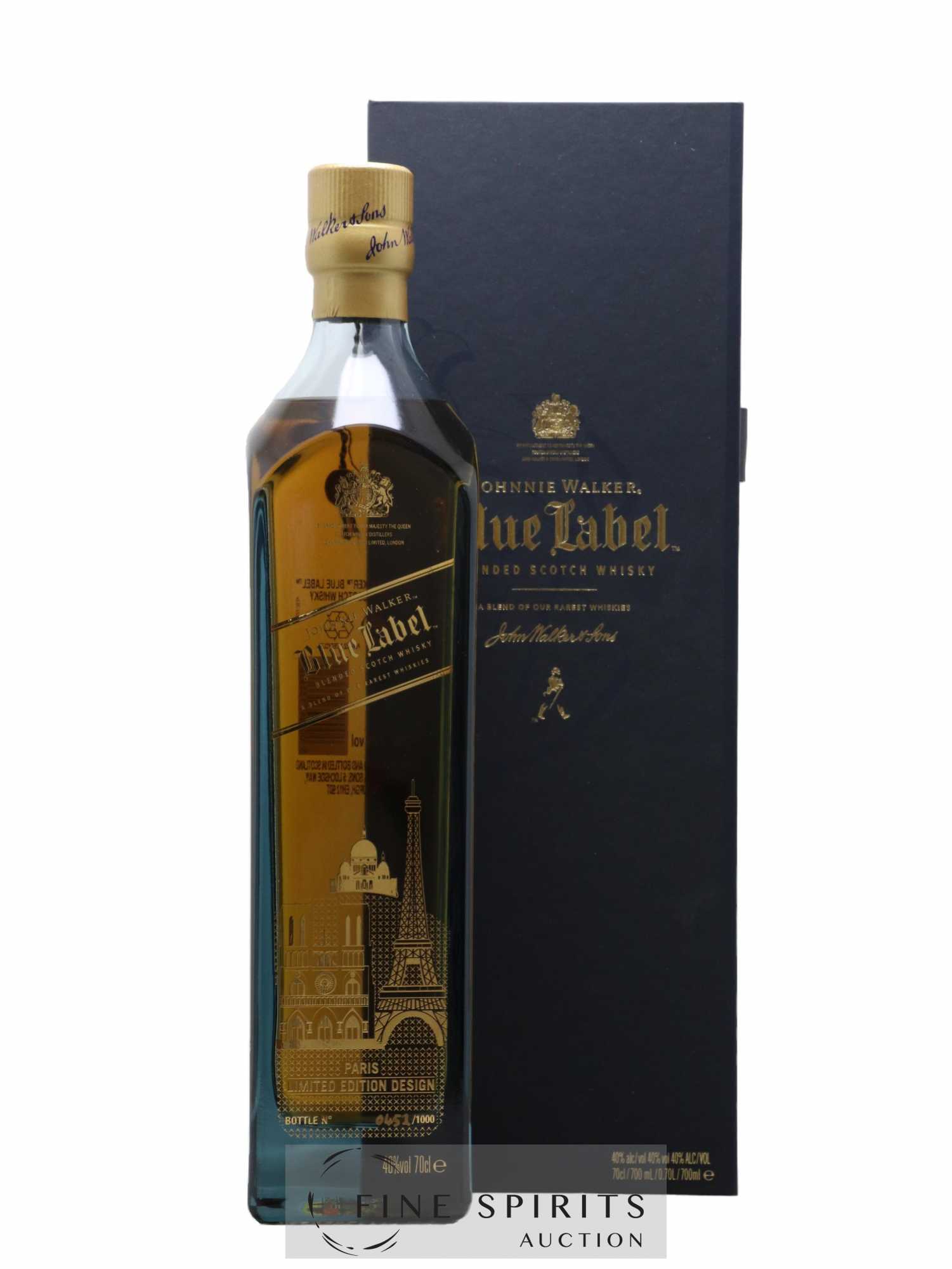 Johnnie Walker Of. Blue Label Paris Limited Edition Design - One of 1000