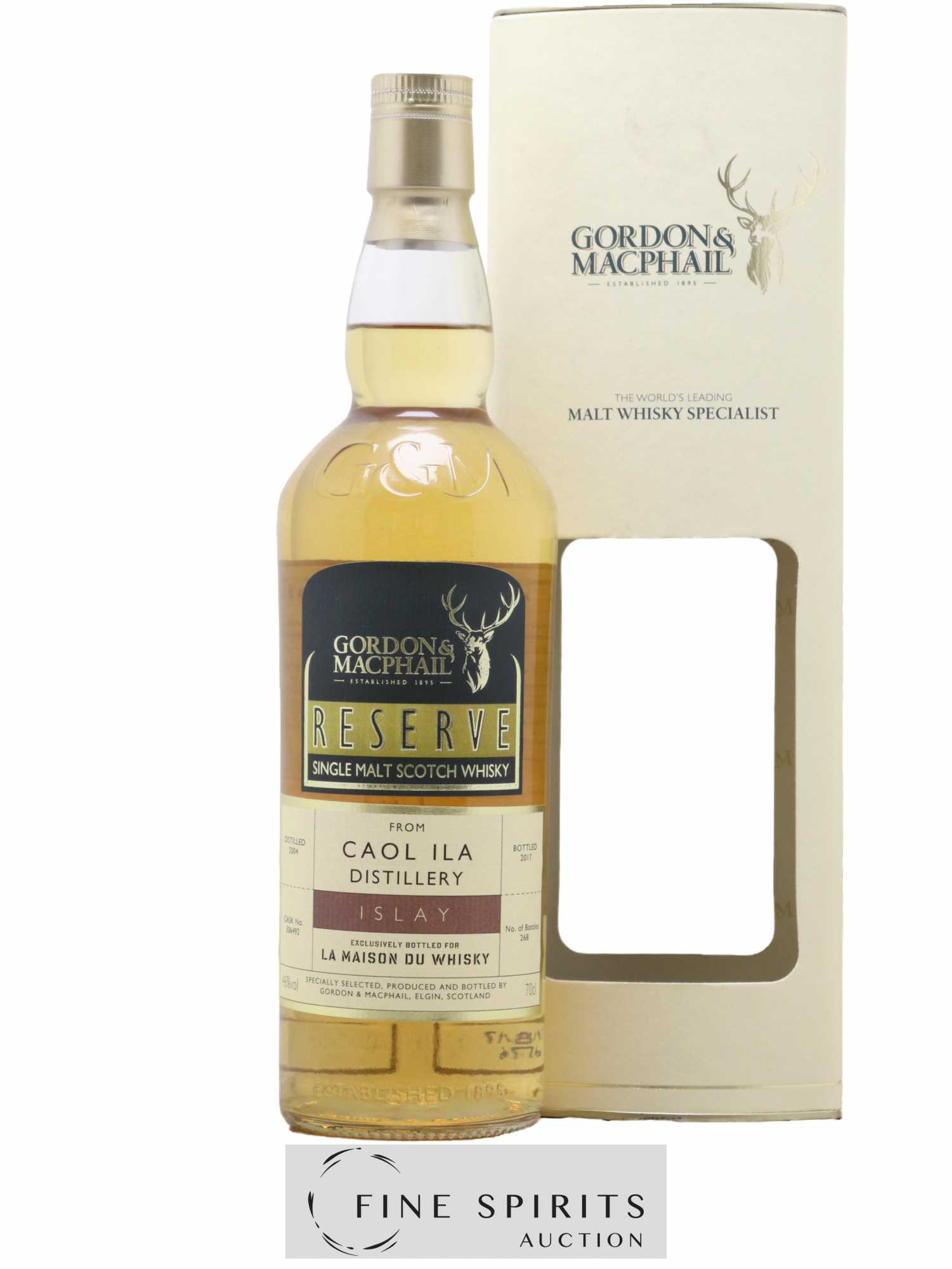 Caol Ila 2004 Gordon & MacPhail Reserve Cask n°306492 - One of 268 - bottled 2017 LMDW