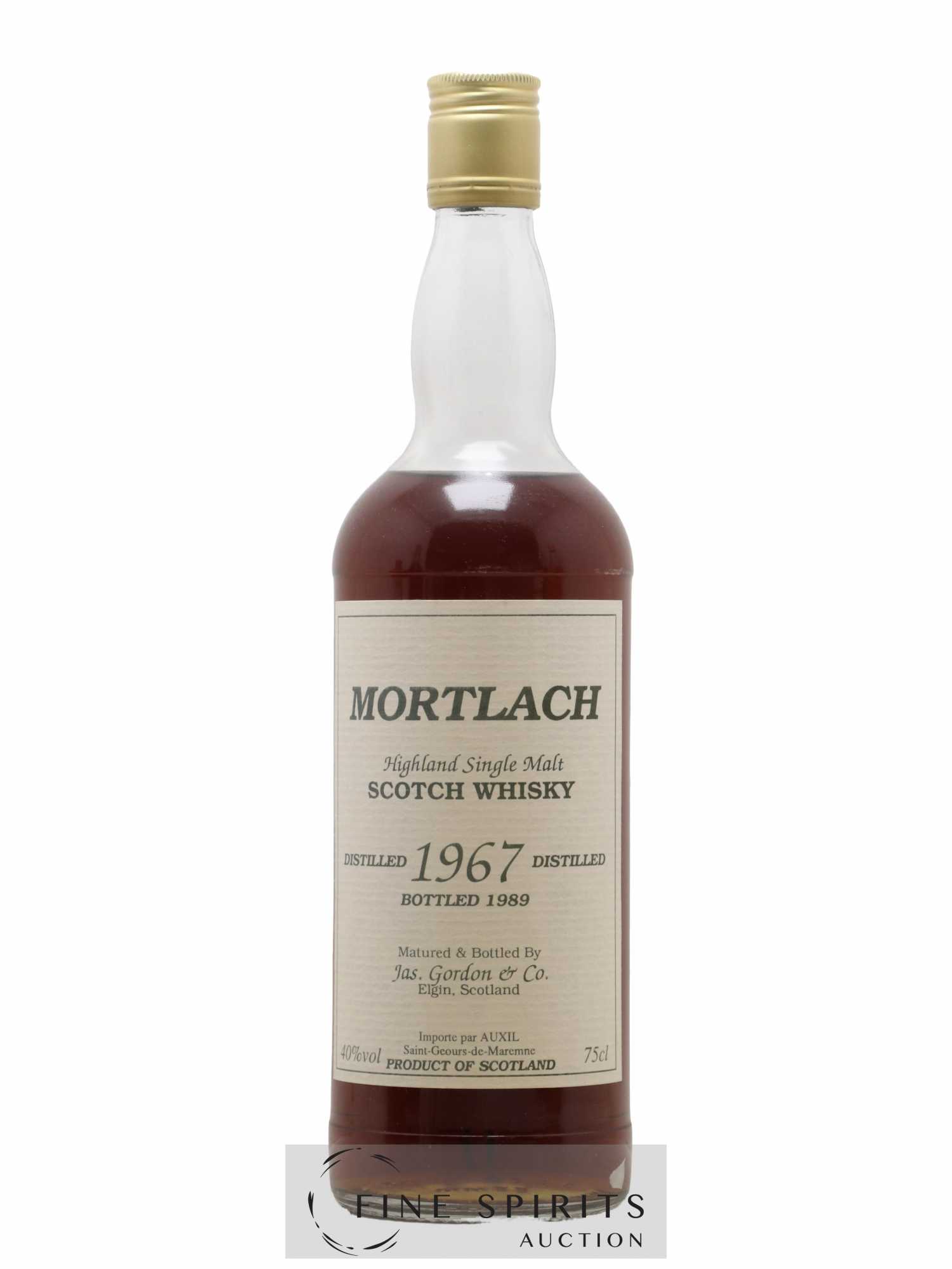 Mortlach 1967 Jas. Gordon & Co. bottled 1989 Auxil import (75cl.)