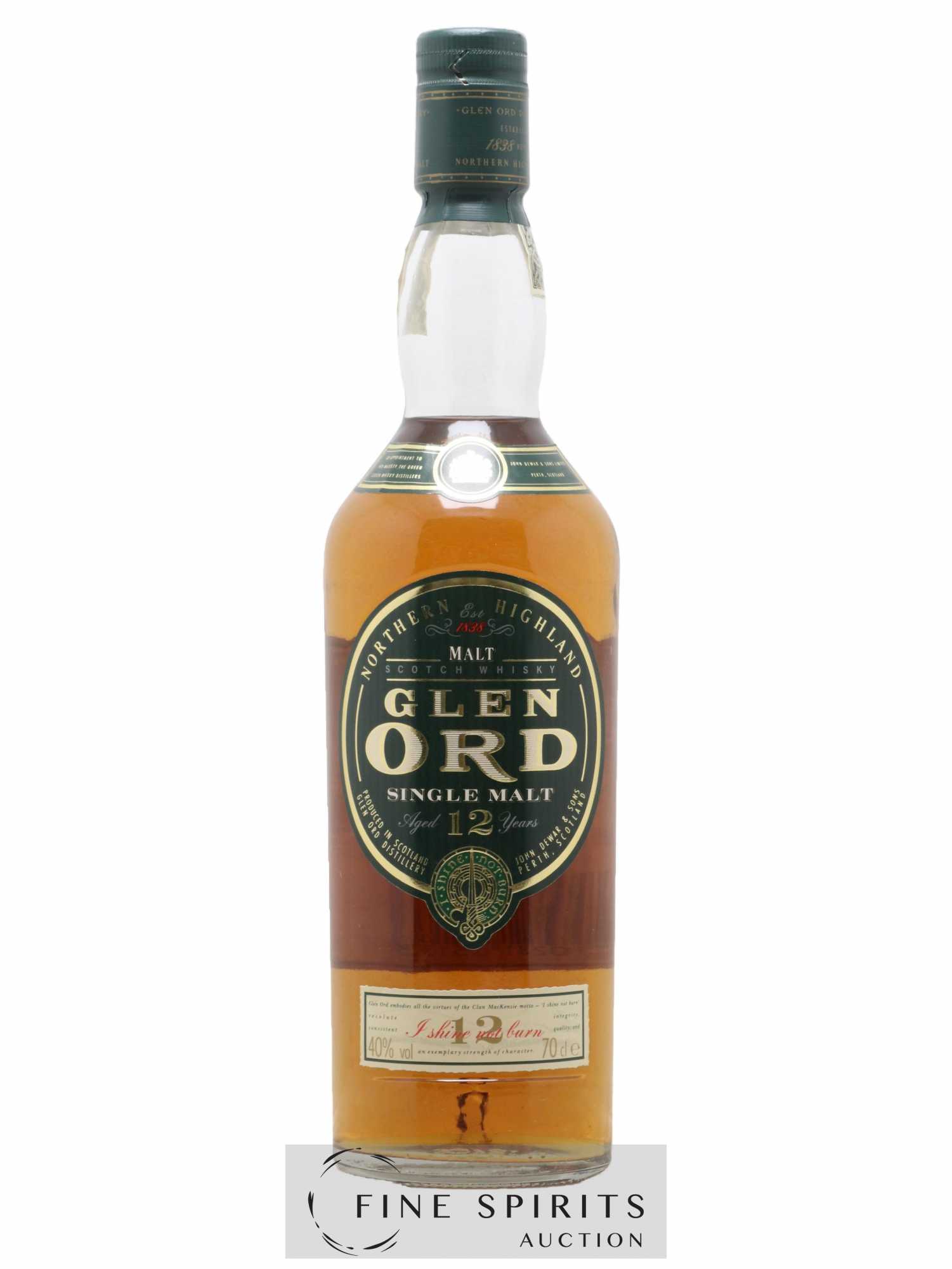 Glen Ord 12 years Of. U.D. France Import