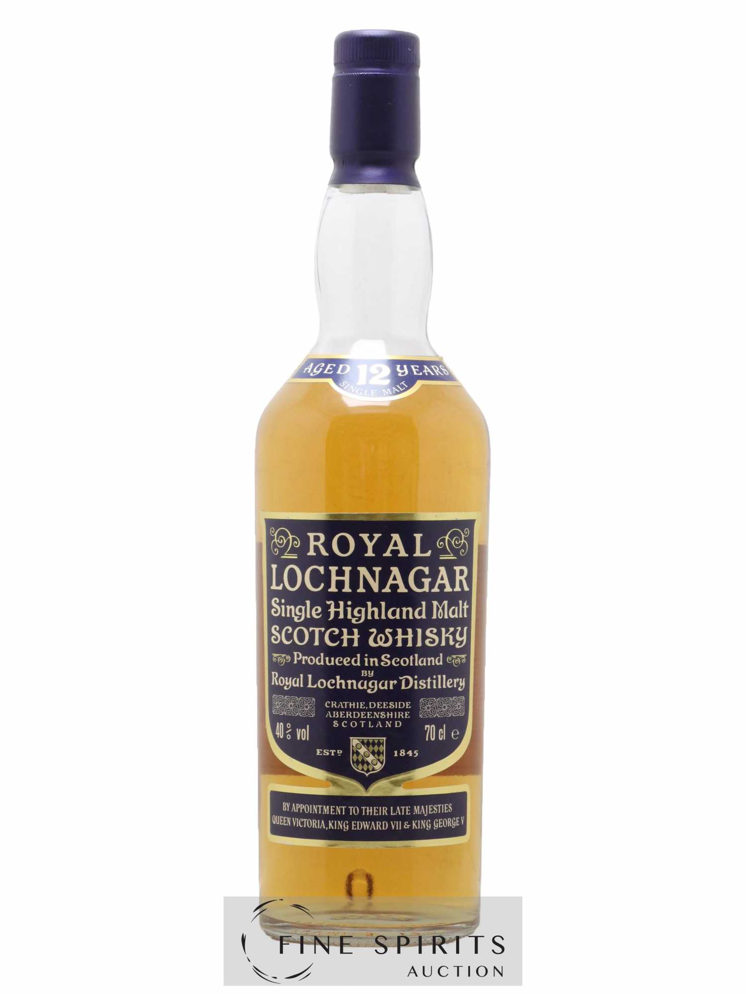 Royal Lochnagar 12 years Of. By Appointment to their Late Majesties