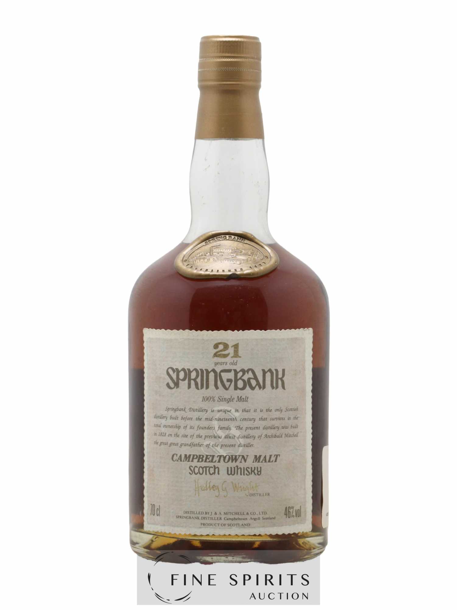 Springbank 21 years Of. Dumpy Gold Wax