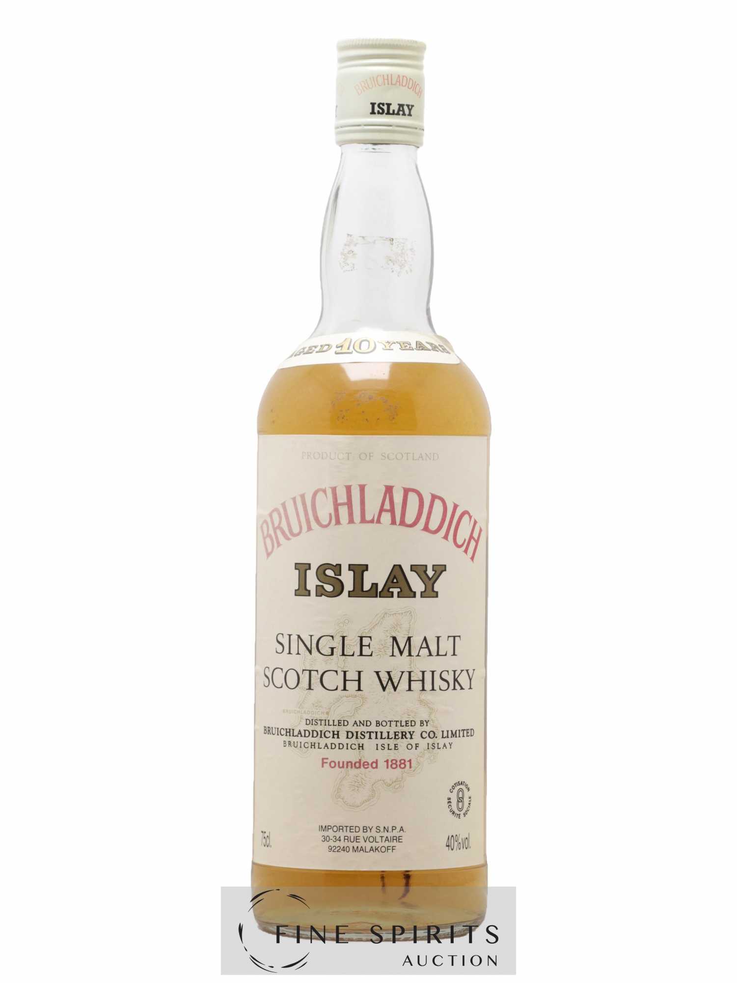 Bruichladdich 10 years Of. SNPA Import