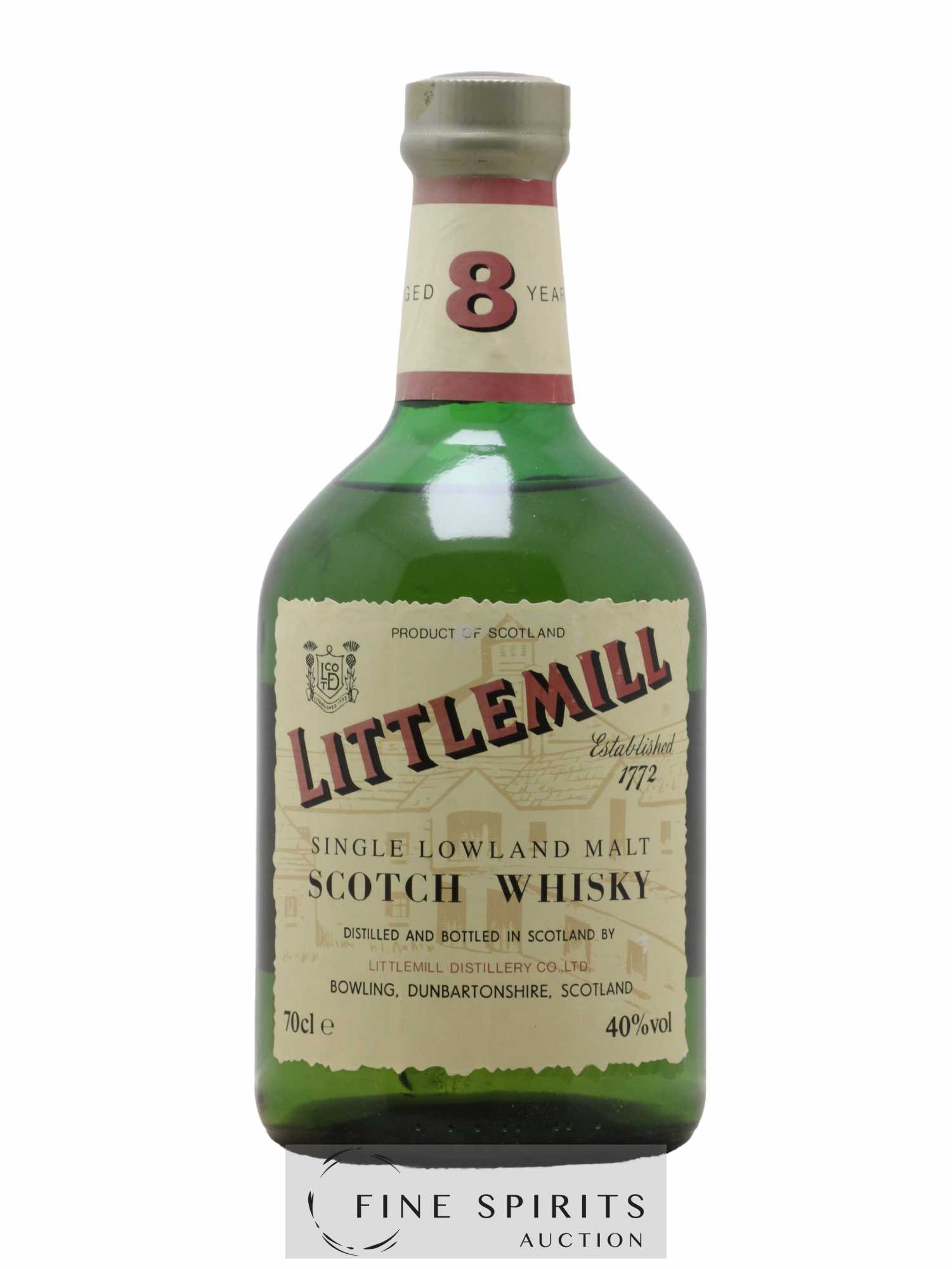 Littlemill 8 years Of. Dumpy Bottle