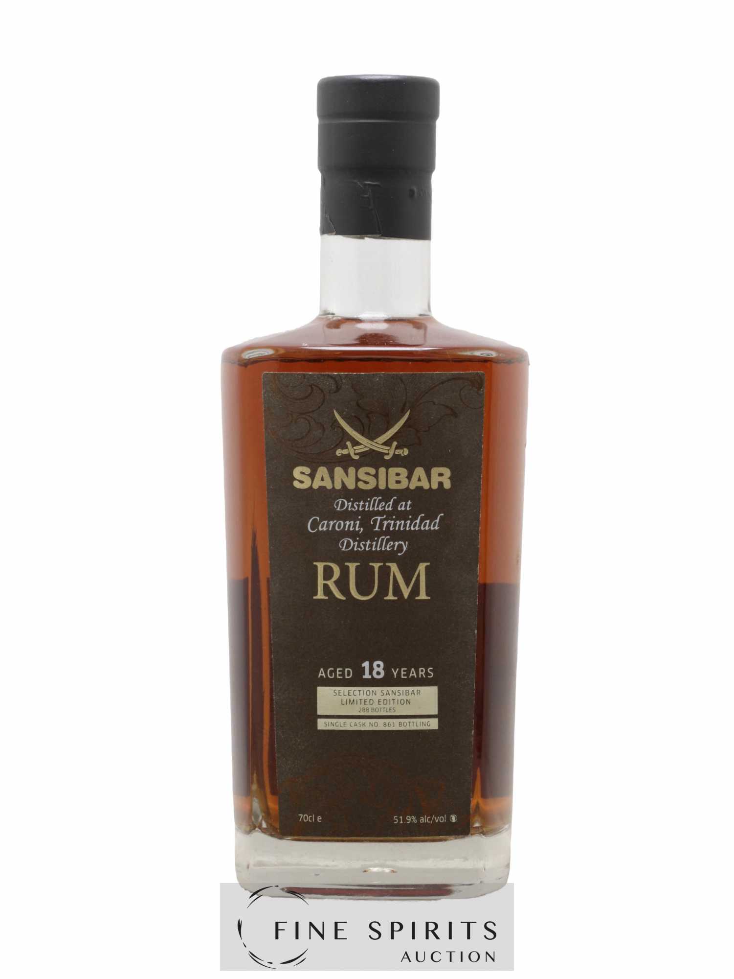 Caroni 18 years 1997 Sansibar Single Cask n°861 - bottled 2015 Limited Edition of 288 bottles