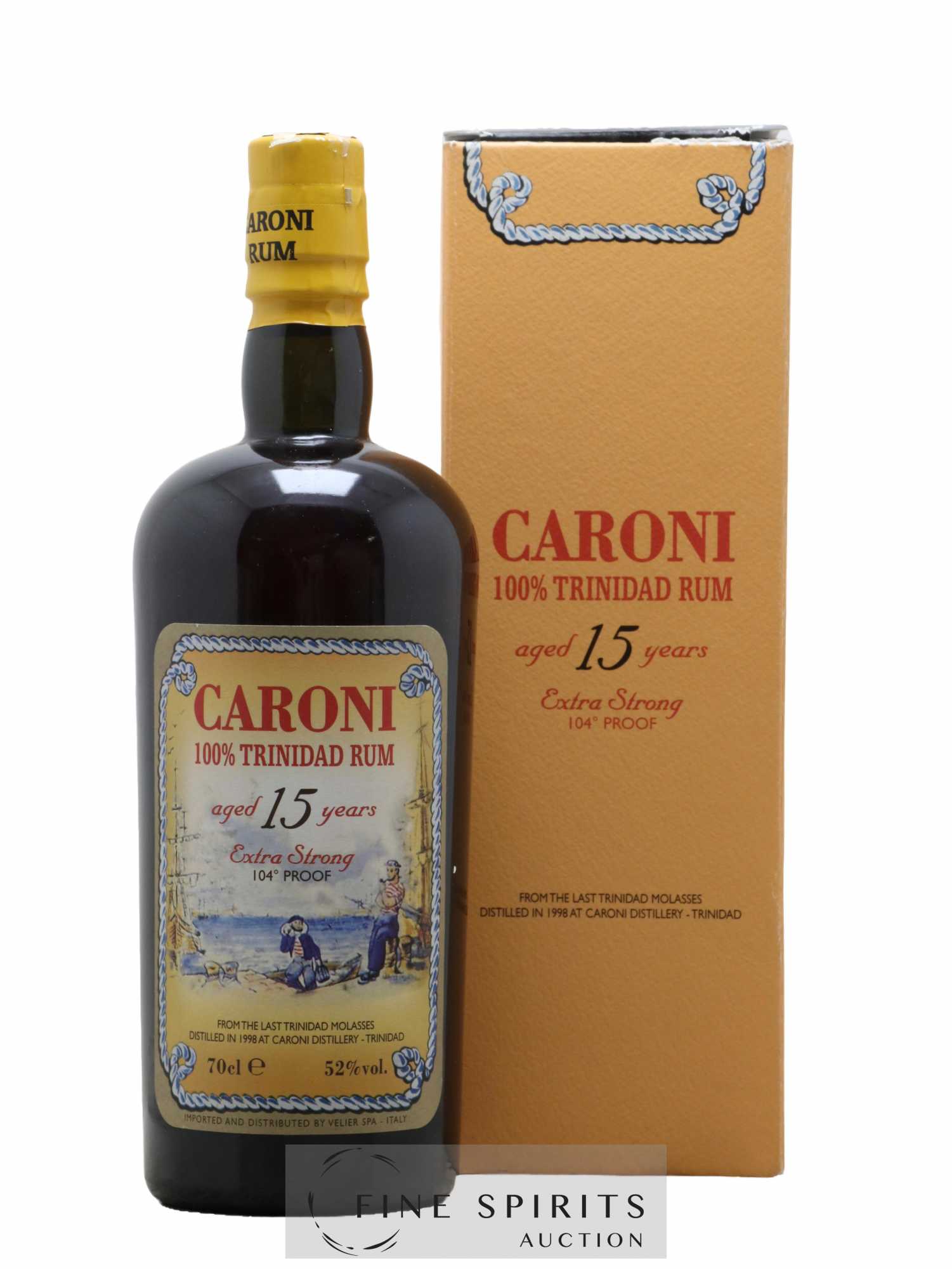 Caroni 15 years 1998 Velier 104° Proof bottled 2013 Extra Strong
