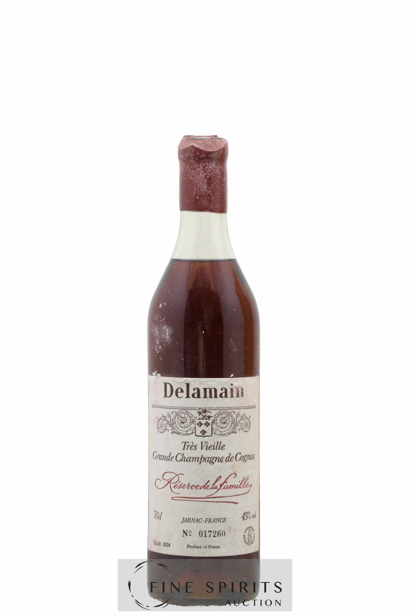 【古酒】DELAMAIN デラマン トレ ヴィエイユ レゼルヴ ド ラ ファミーユ 700ml 43% コニャック 木箱・替栓付 未開栓 G701