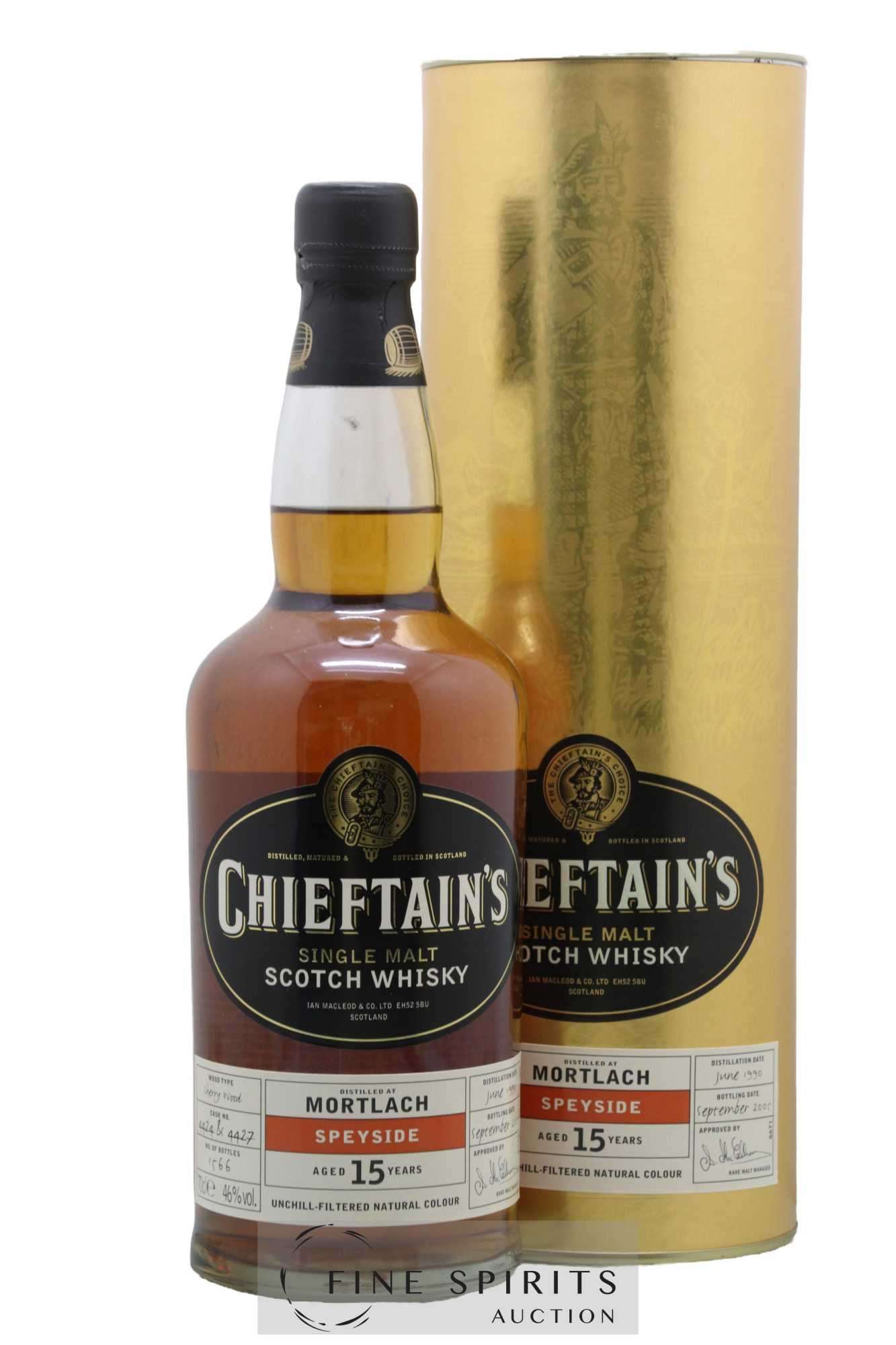 Mortlach 15 years 1990 Ian Macleod Chieftain's Cask n°4424-4427 - One of 1566 - bottled 2005