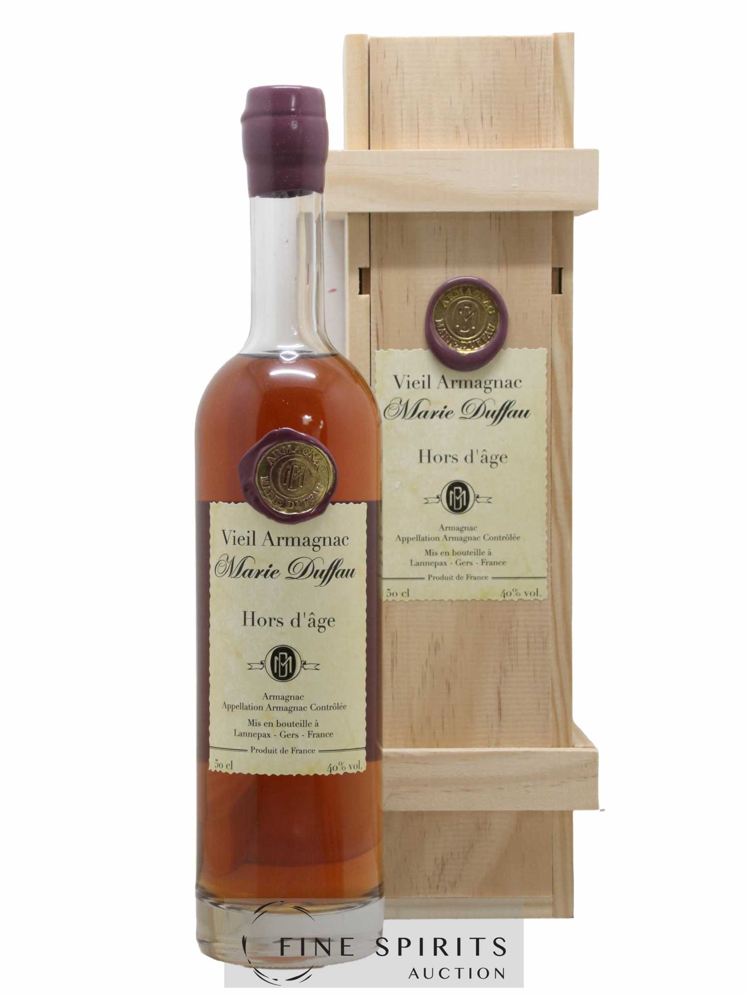 Buy Marie Duffau Of. Vieil Armagnac Hors d'âge (50cl.) (lot: 33)