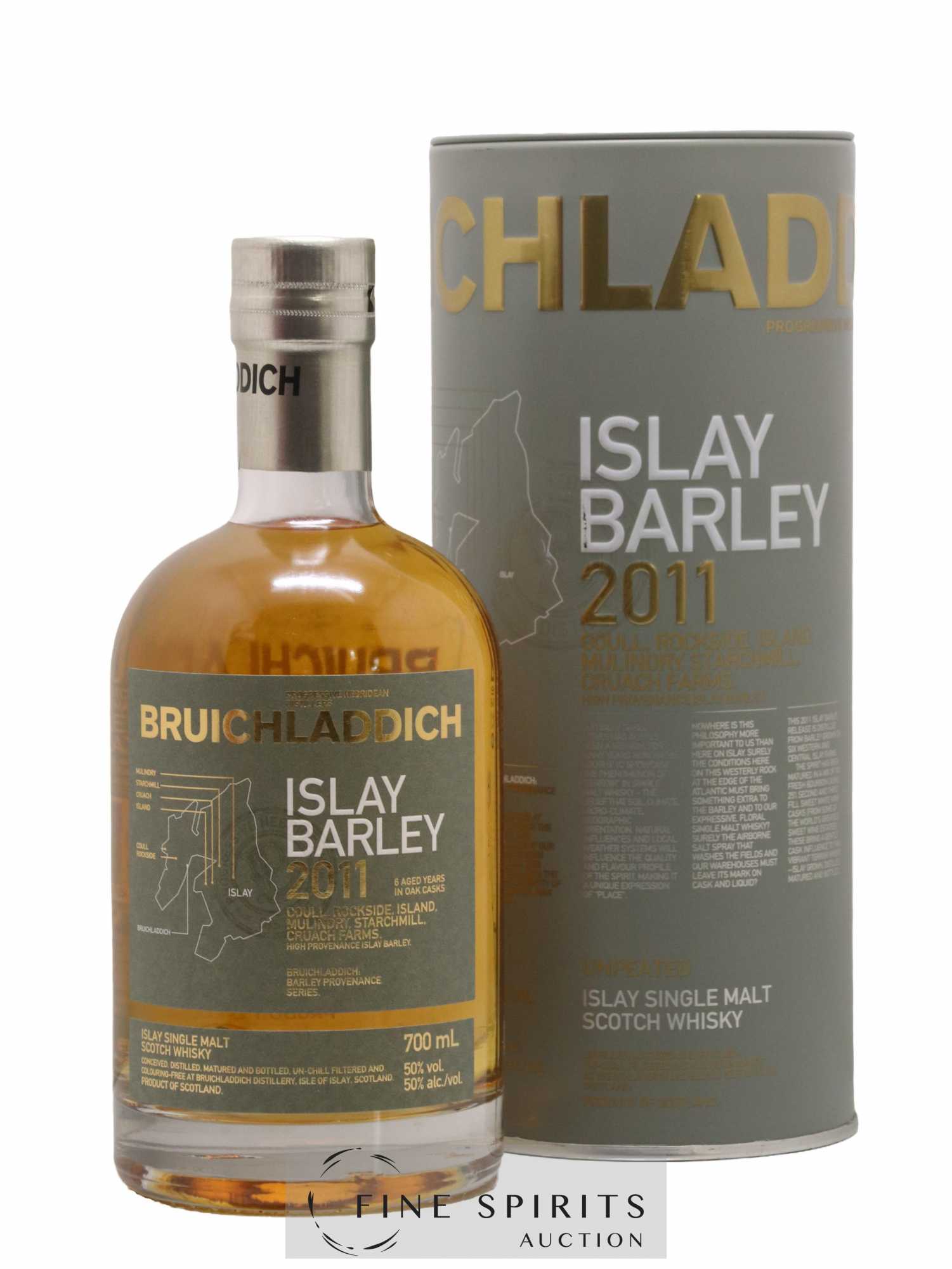 Bruichladdich 6 years 2011 Of. Islay Barley Coull Rockside