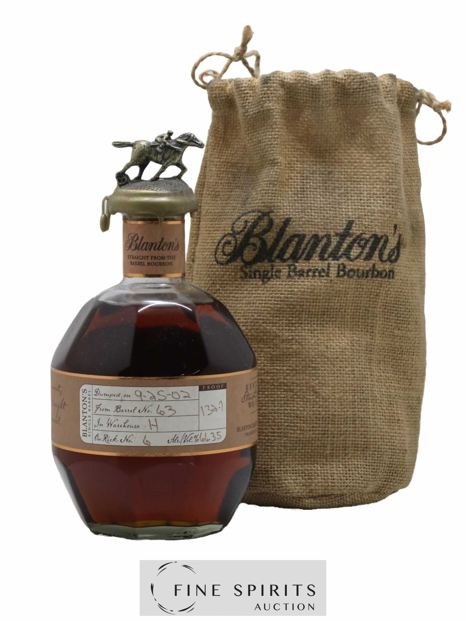 Blanton's Of. Single Barrel n°63 - Warehouse H - bottled 2002 LMDW