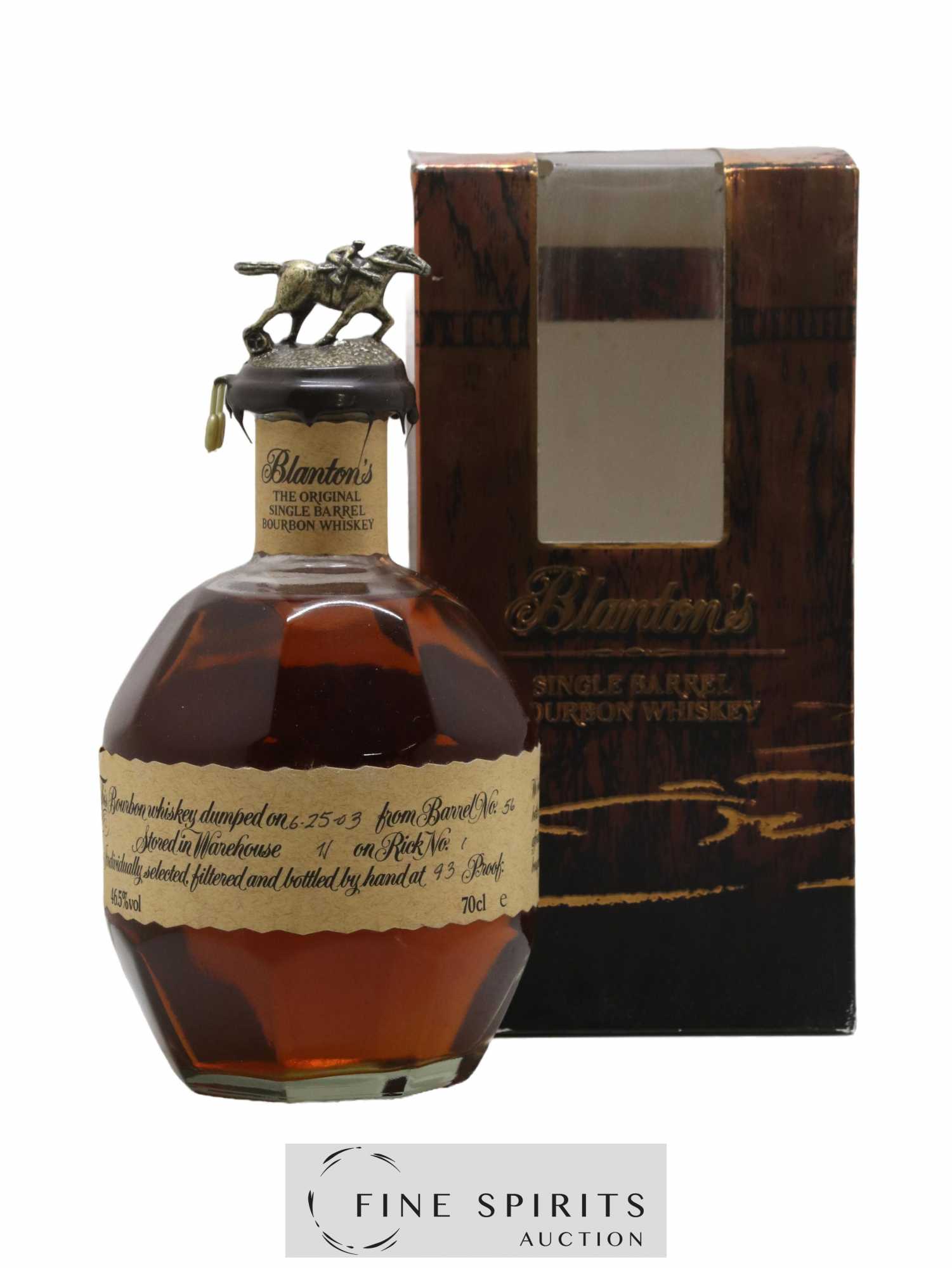 Blanton's Of. Warehouse H - Barrel n°56 - dumped 2003