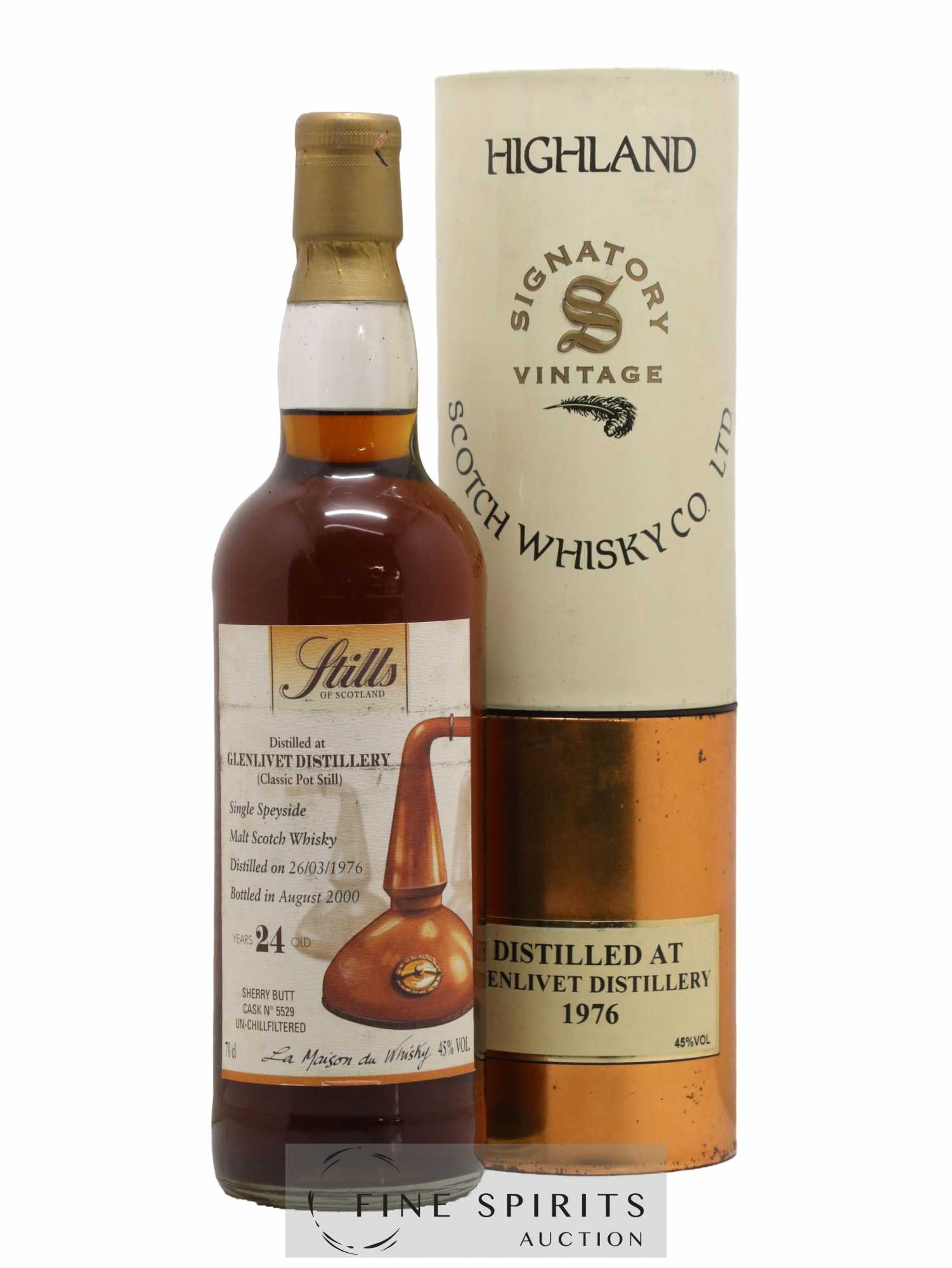 Glenlivet (The) 24 years 1976 Signatory Vintage Stills of Scotland Cask n°5529 - bottled 2000 LMDW