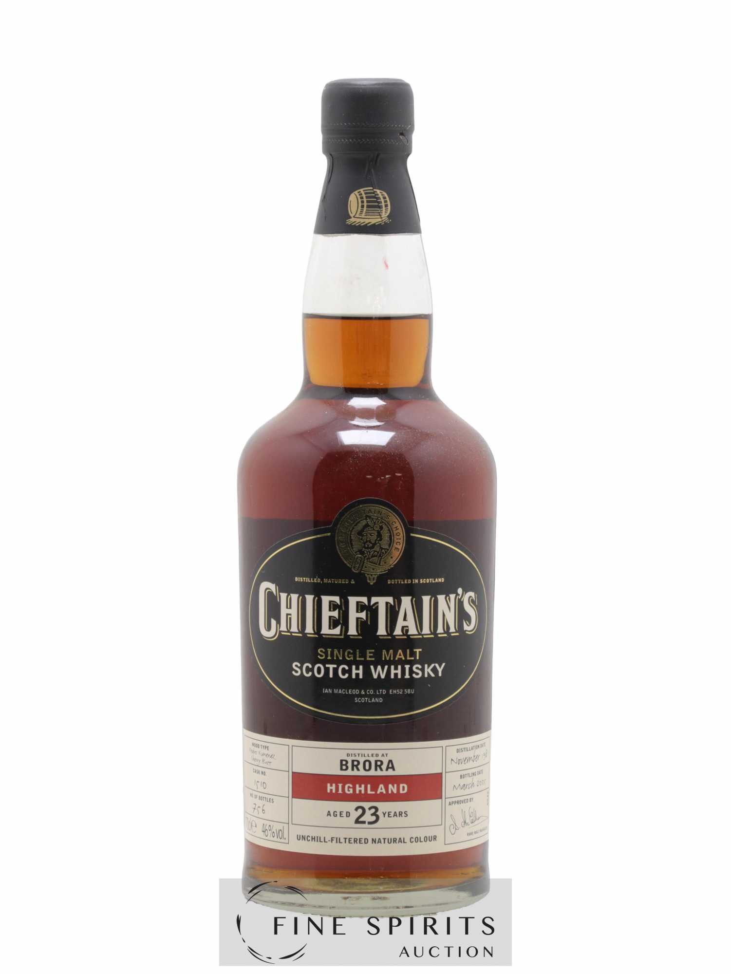 Brora 23 years 1981 Ian Macleod Chieftain's Cask n°1510 - One of 756 - bottled 2005