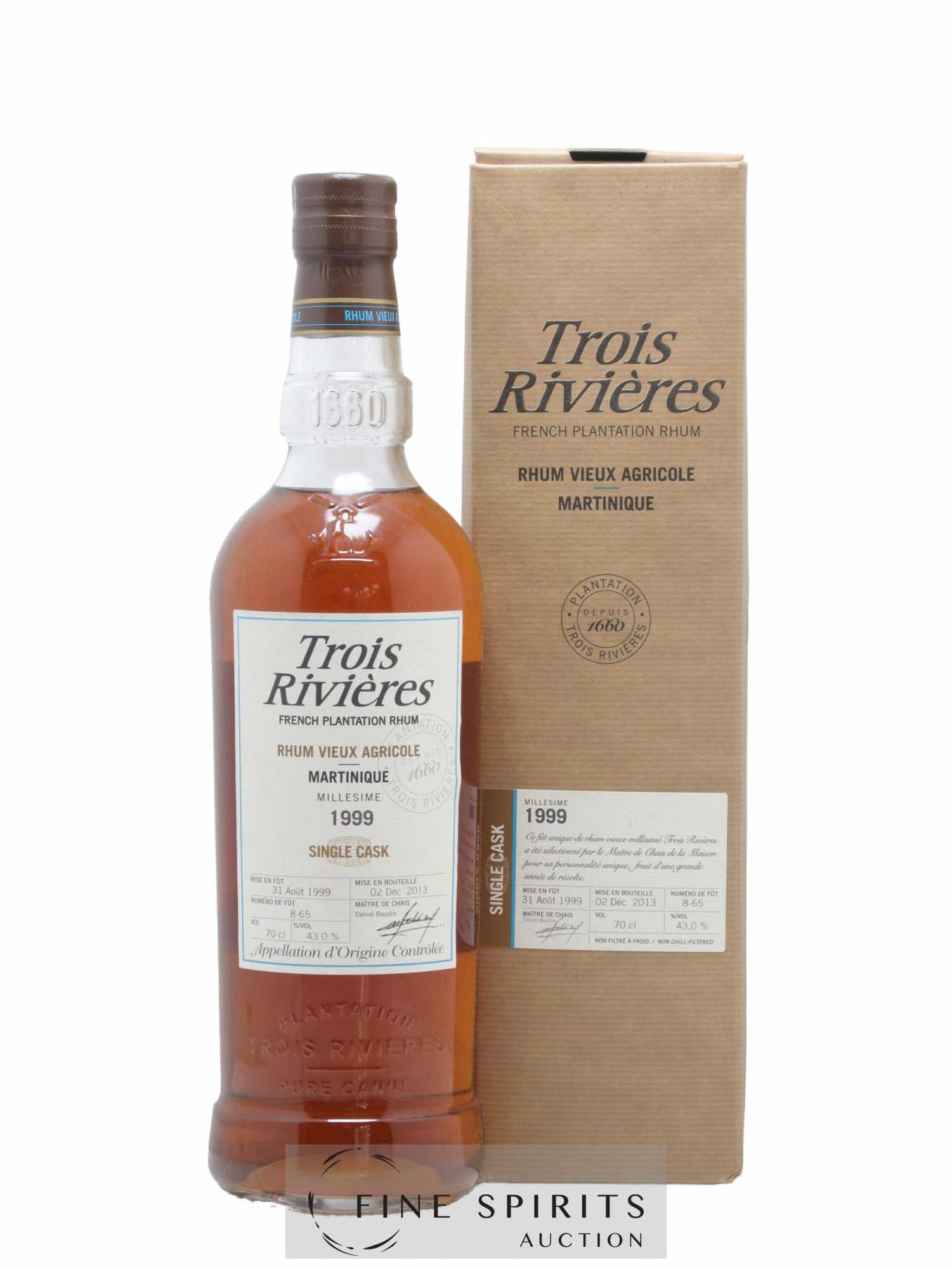 Trois Rivières 1999 Of. Single Cask n°8.65 - bottled 2013