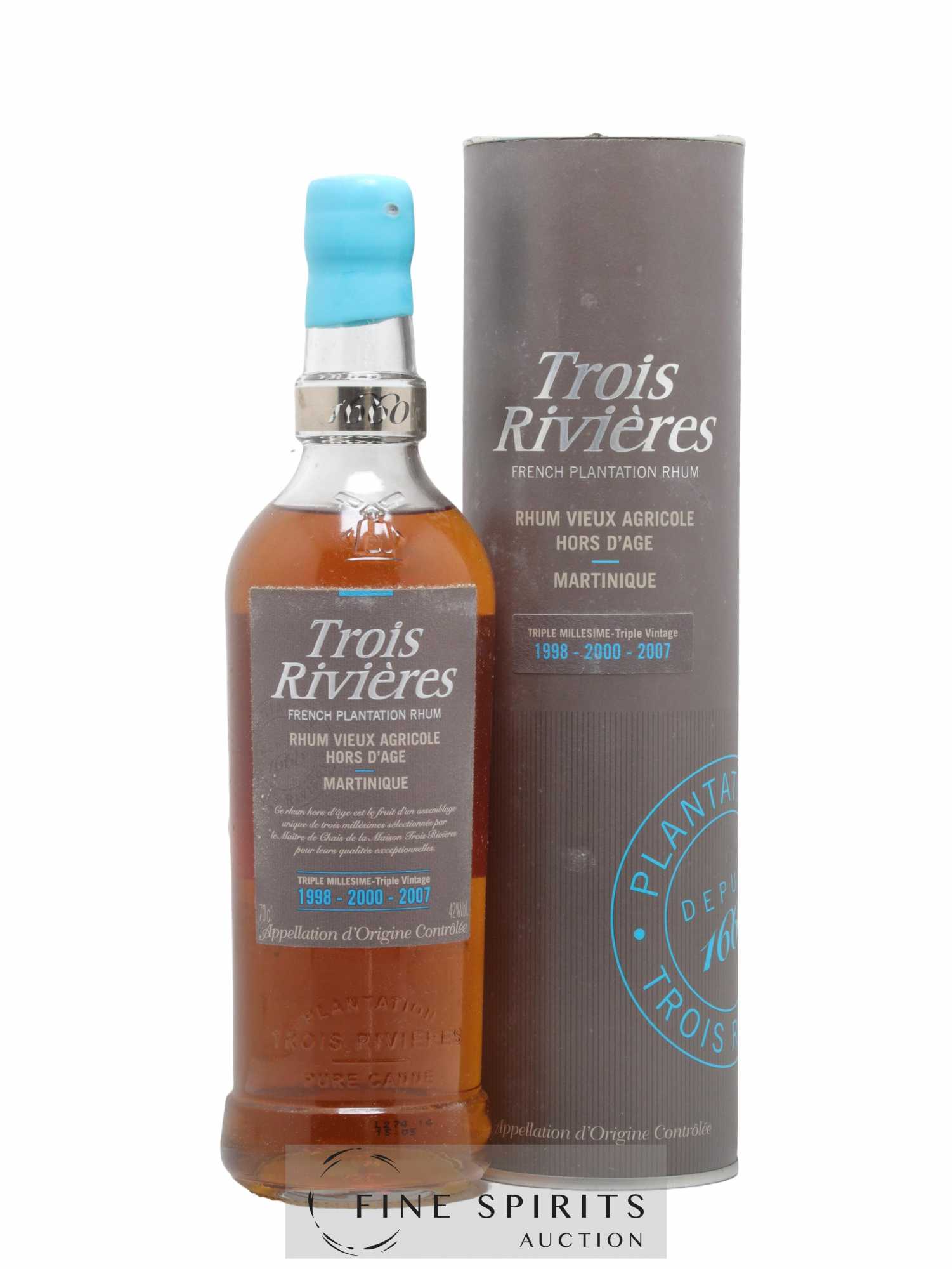Trois Rivières Of. Triple Millesime 1998-2000-2007 Hors d'Age
