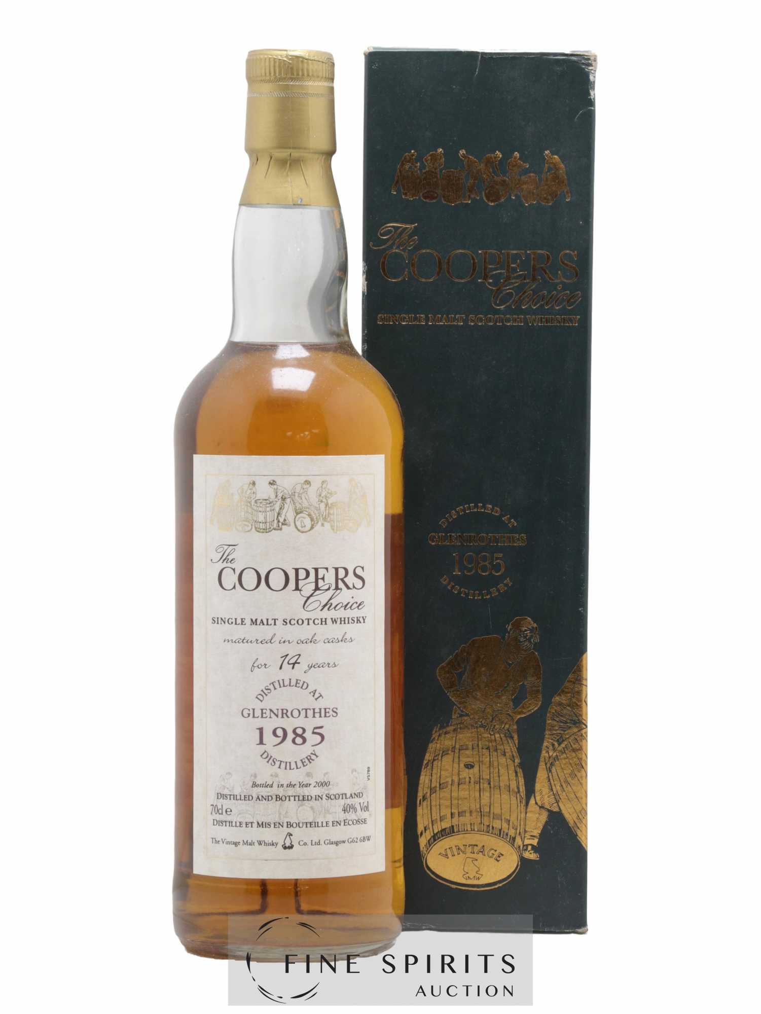 Glenrothes 14 years 1985 The Vintage Malt Whisky Co. Ltd. The Cooper's Choice bottled 2000