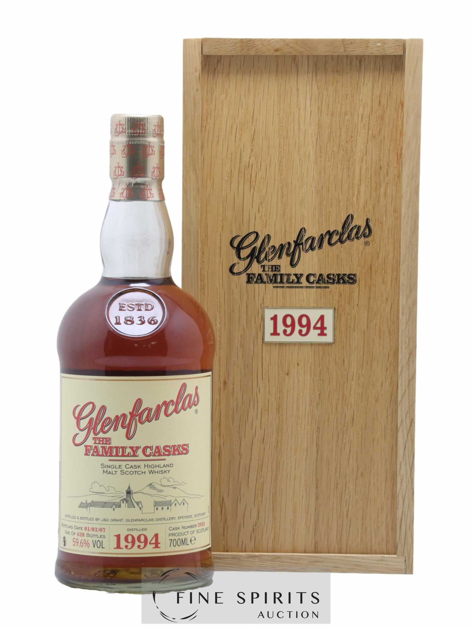 Glenfarclas 1994 Of. Cask n°2935 - One of 628 - bottled 2007 The Family Casks
