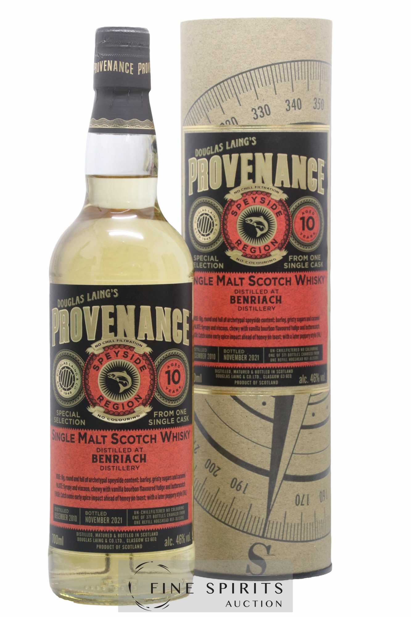 Benriach 10 years 2010 Douglas Laing Special Selection Single Cask - bottled 2021 Provenance