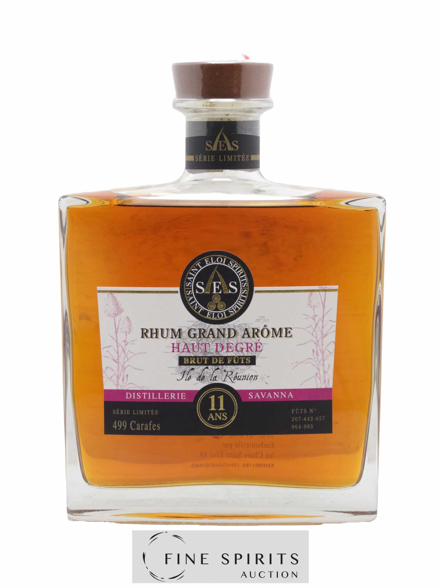 Savanna 11 years Saint Eloi Spirits Haut Degré Fûts n°207-442-657-964-965 - One of 499
