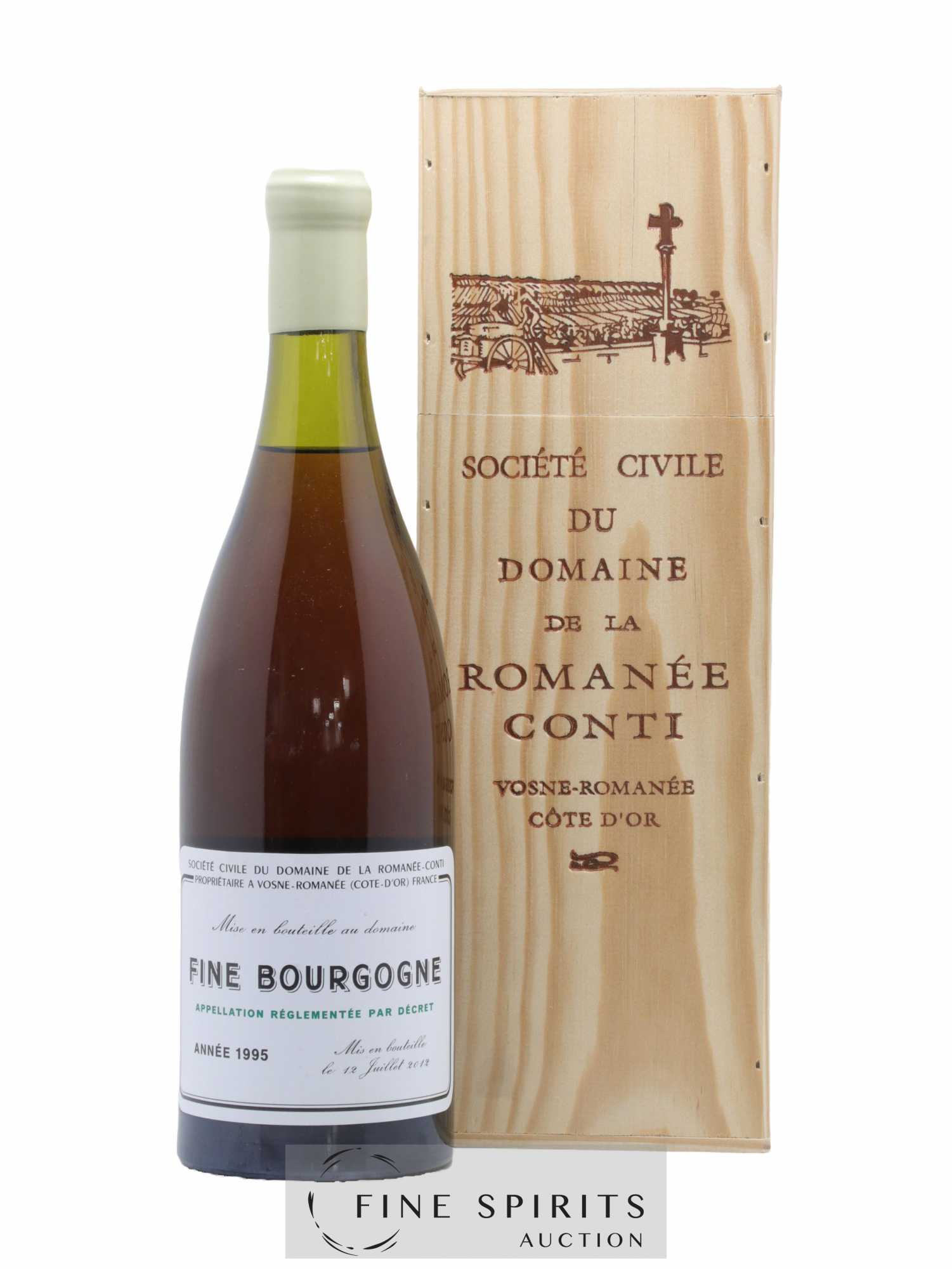 Fine Bourgogne Domaine de La Romanée-Conti 1995 Of. mise en bouteille 2012