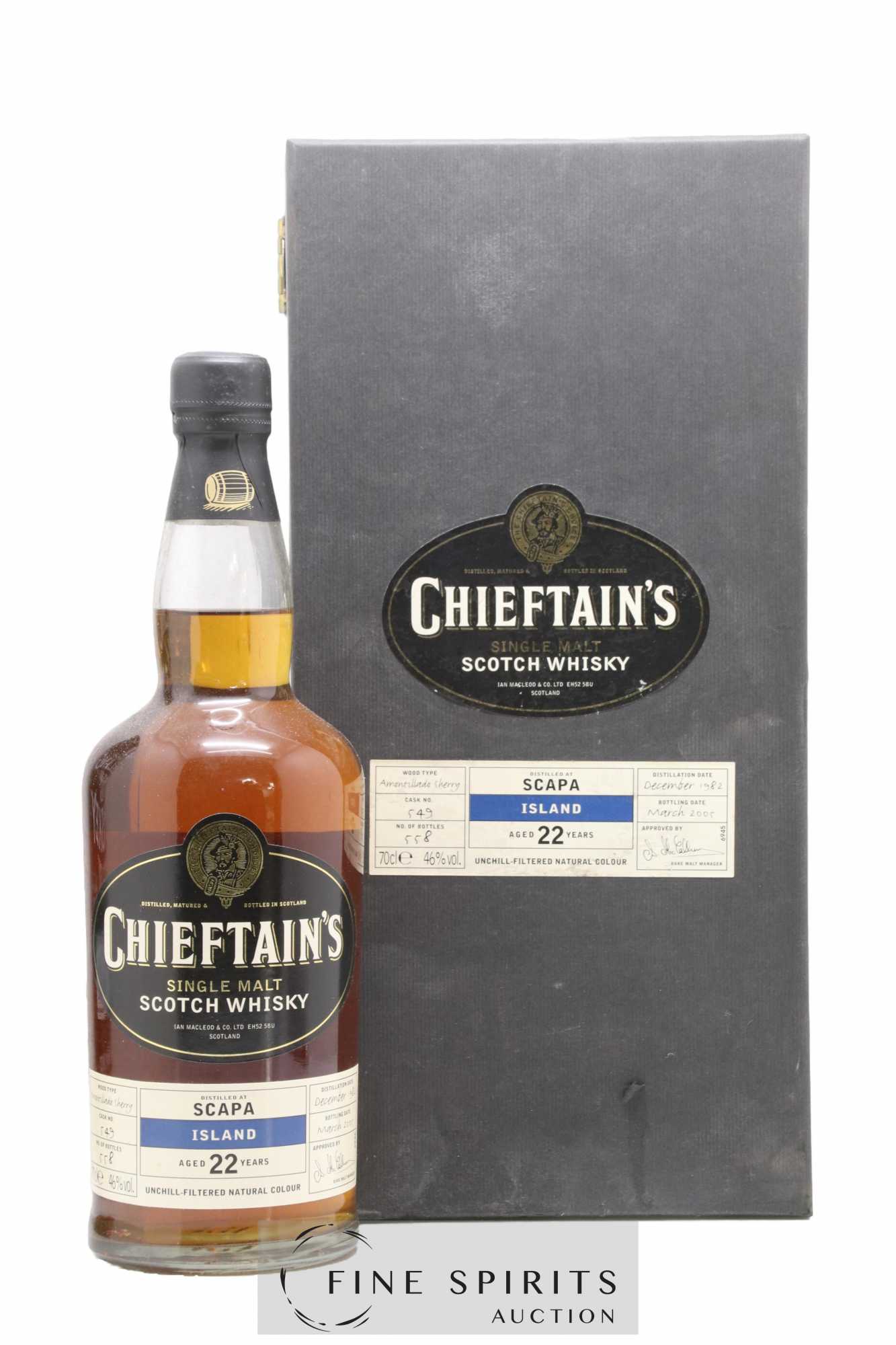 Scapa 22 years 1982 Ian Macleod Chieftain's Cask n°549 - One of 558 - bottled 2005