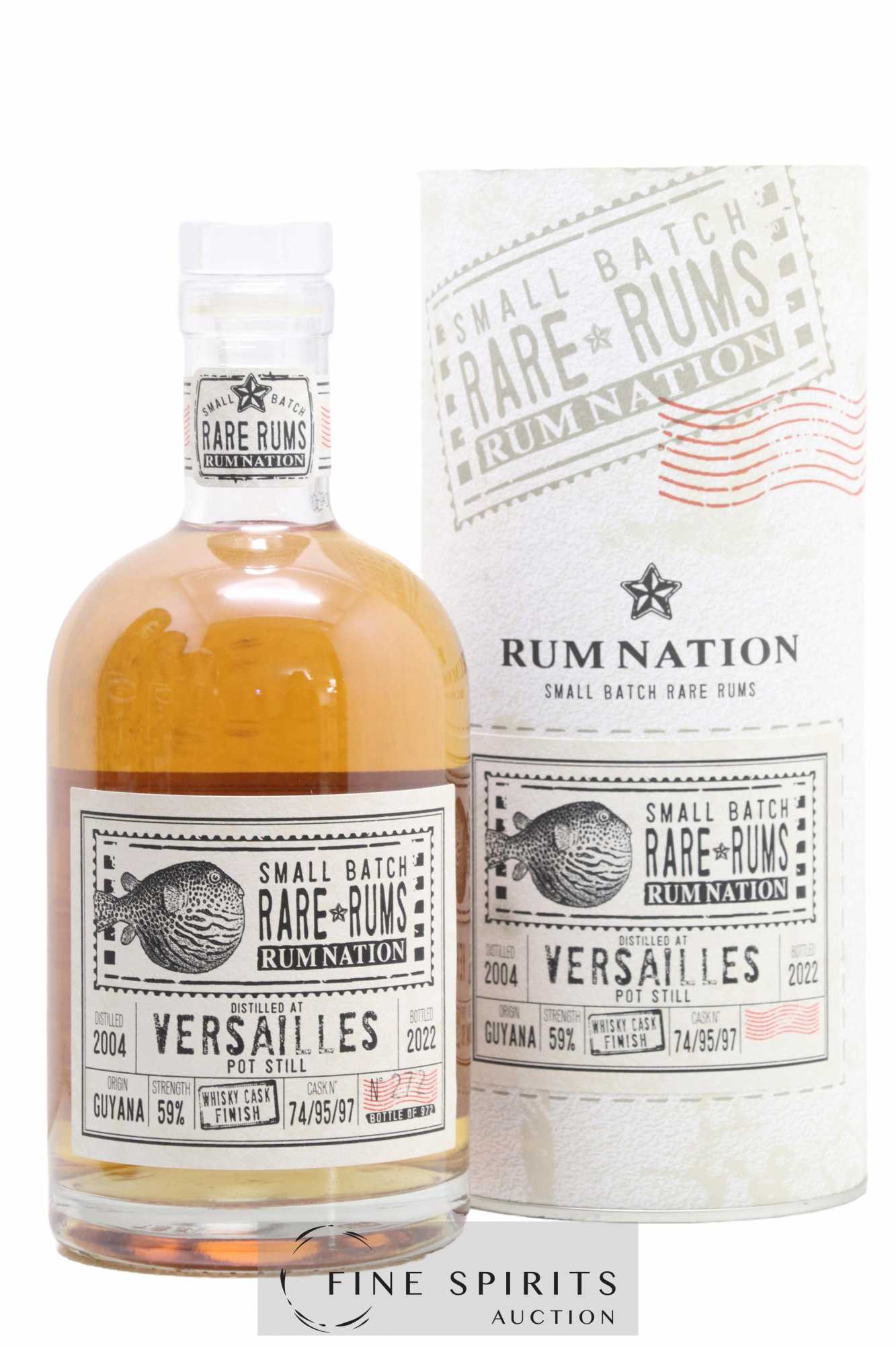 Versailles 2004 Rum Nation Small Batch Cask n°74-95-97 - One of 972 - bottled 2022 Rare Rums