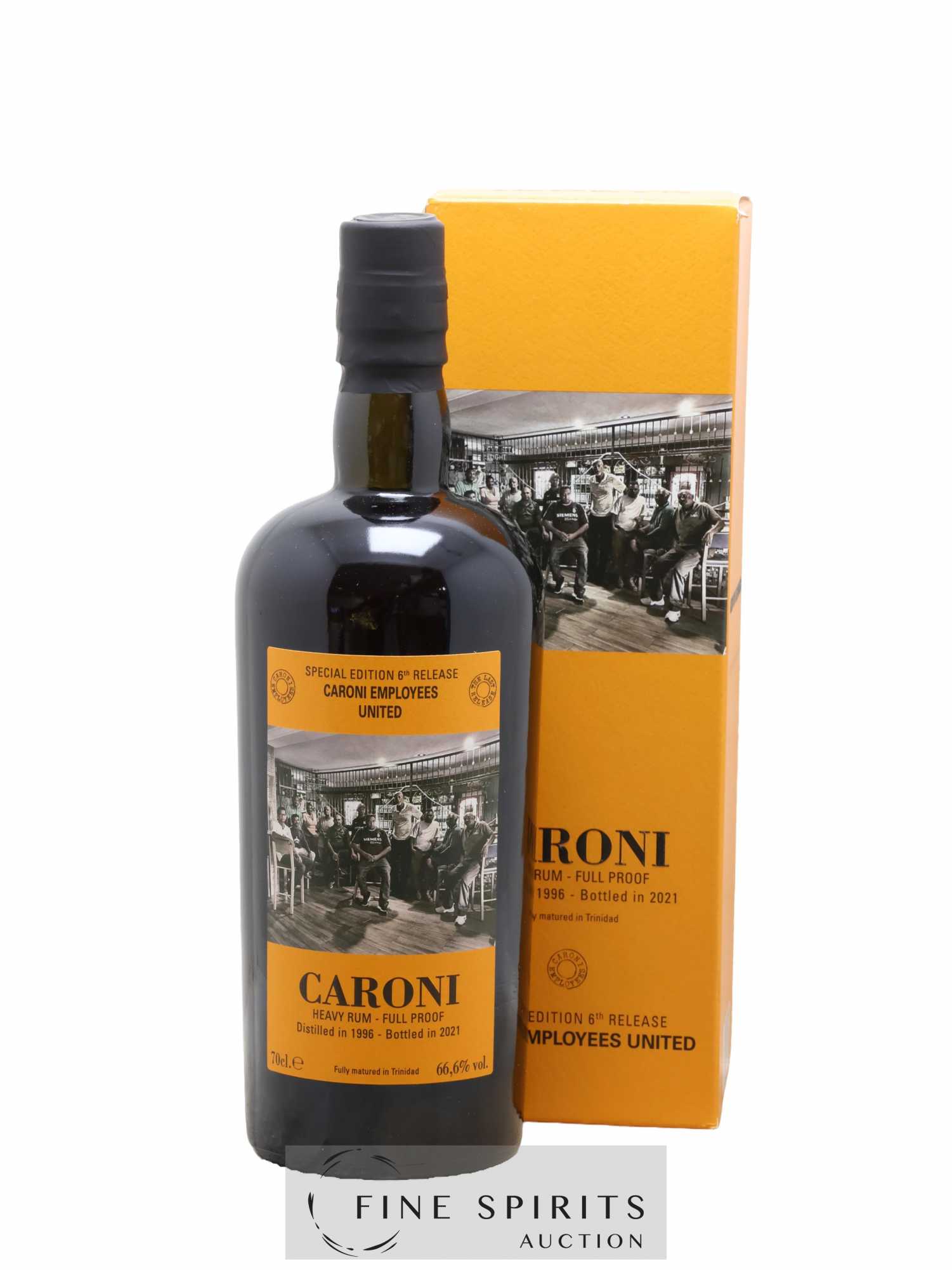 Caroni 1996 Velier Special Edition 6th Release - One of 754 - bottled 2021 Caroni Employees United