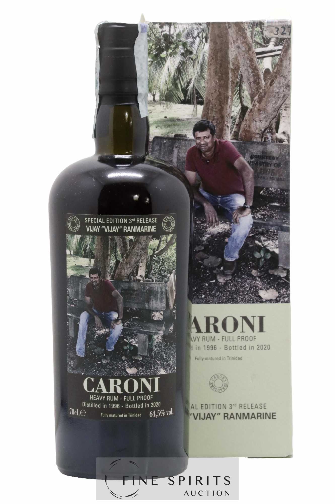 Caroni 1996 Velier Special Edition Vijay Ranmarine 3rd Release - One of 766 - bottled 2020 Employee Serie