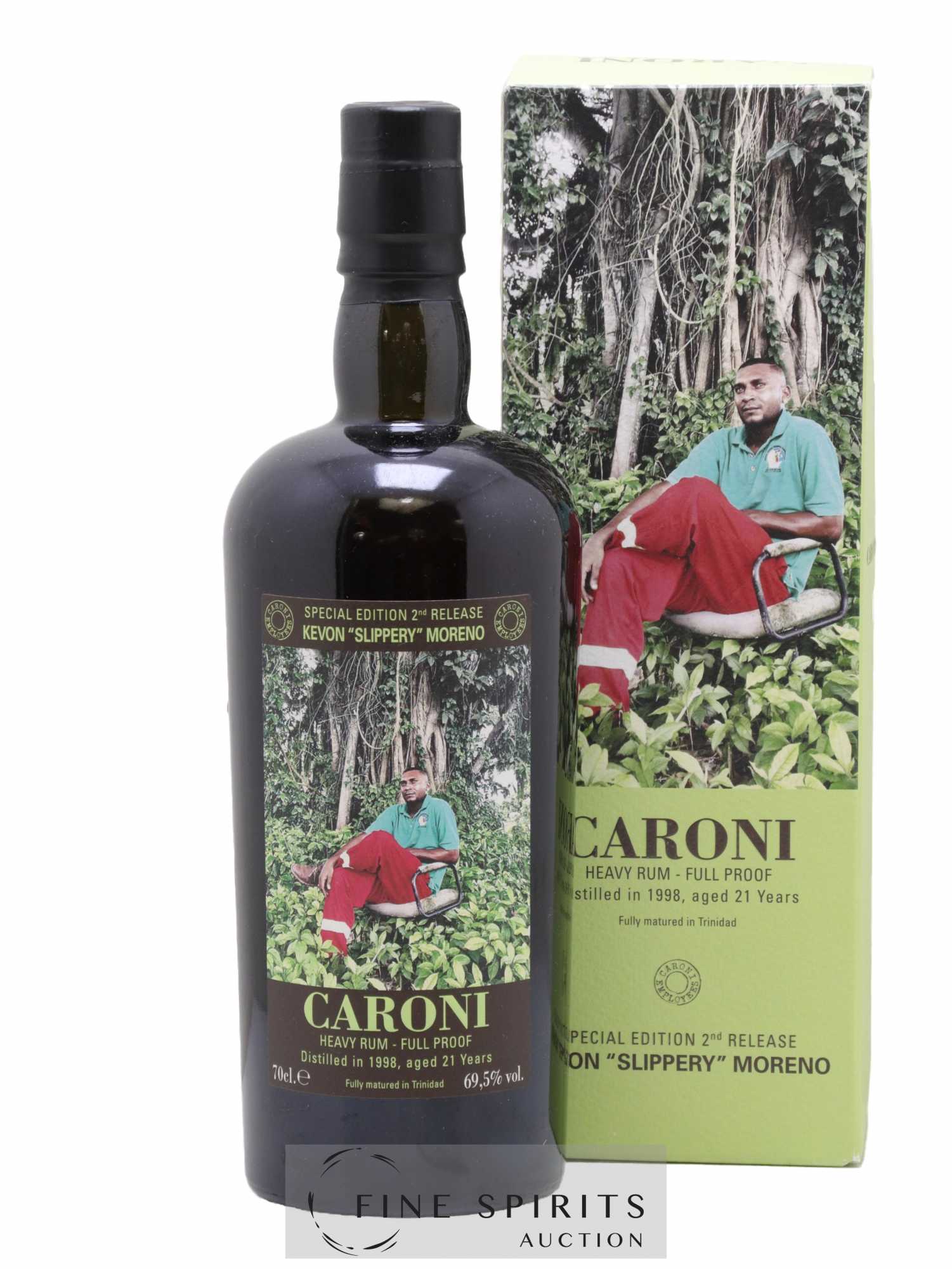 Caroni 21 years 1998 Velier Special Edition Kevon Slippery Moreno 2nd Release - One of 1400 - bottled 2019 Employee Serie