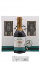 1 Bouteille La Favorite 1995 Of. Set with 2 glasses Fût n°25 - One of 1000 La Confrérie du Rhum Cuvée Spéciale