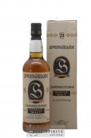 Springbank 21 years Of. Parchment Label SOC. AUXIL import 