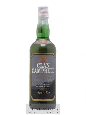 Whisky Clan Campbell 5 ans Blended Scotch Whisky  - Lot de 1 Bouteille