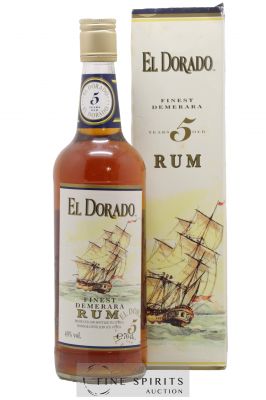 Rhum EL DORADO 5 ans Finest Demerara Rum  - Lot de 1 Bouteille