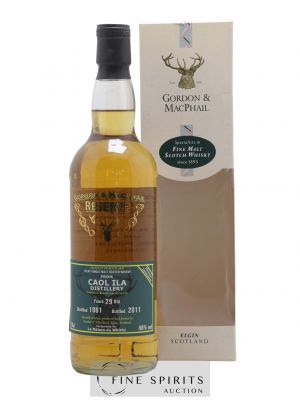 Caol Ila 29 years 1981 Gordon & MacPhail Reserve Cask n°6410 - One of 330 - bottled 2011 LMDW ---- - Lot de 1 Bottle